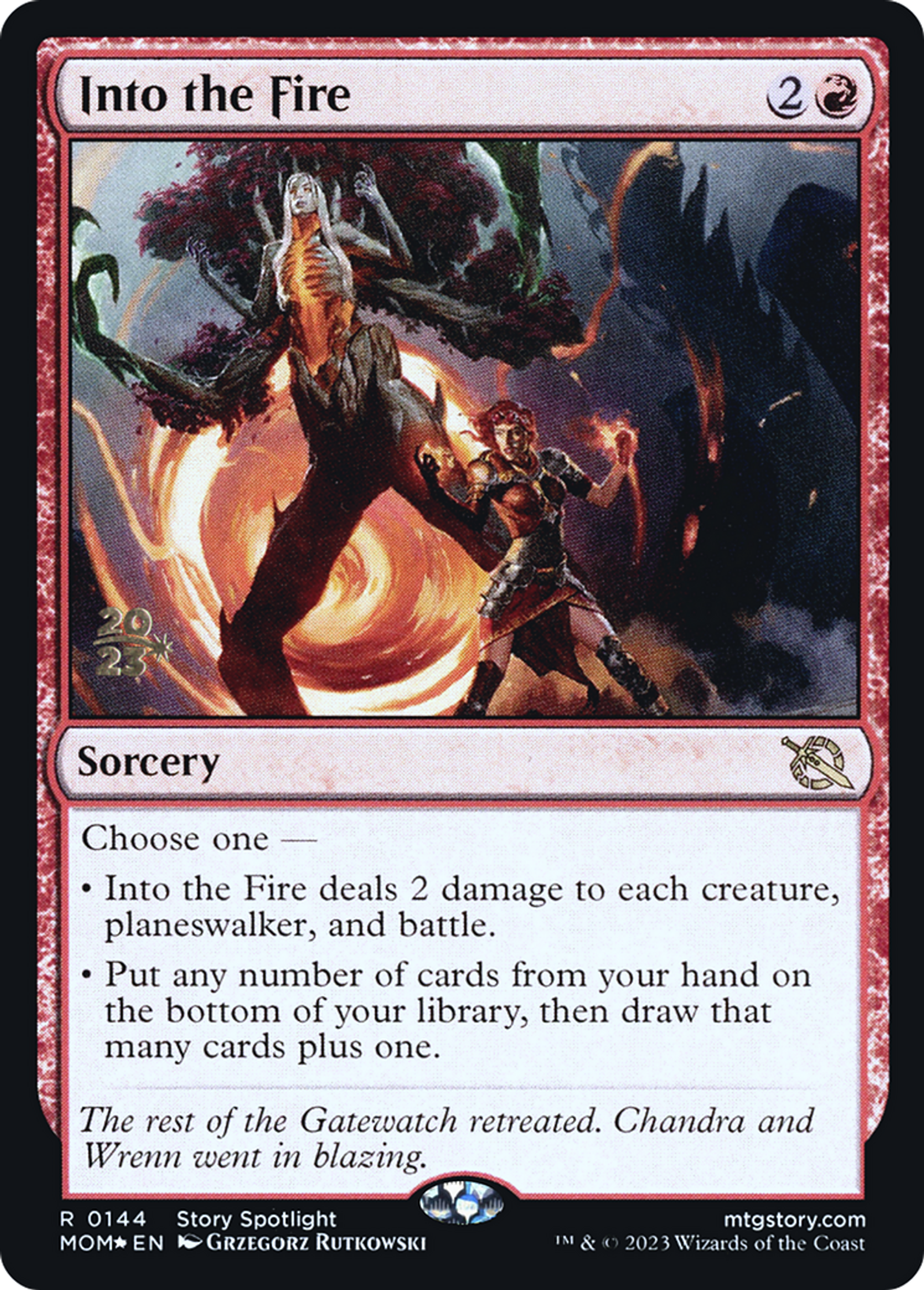 Into the Fire — March of the Machine Promos — Magic: The Gathering