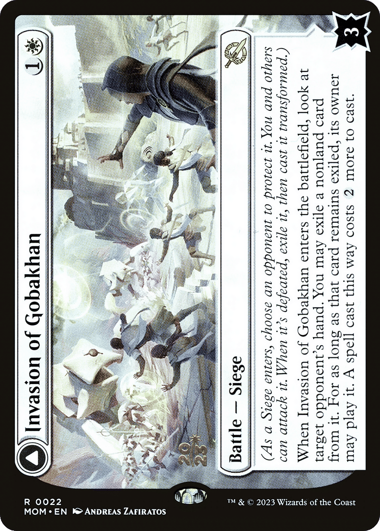 Invasion de Gobakhan // Déploiement de bouclier de lumière — March of the Machine Promos — Magic: The Gathering
