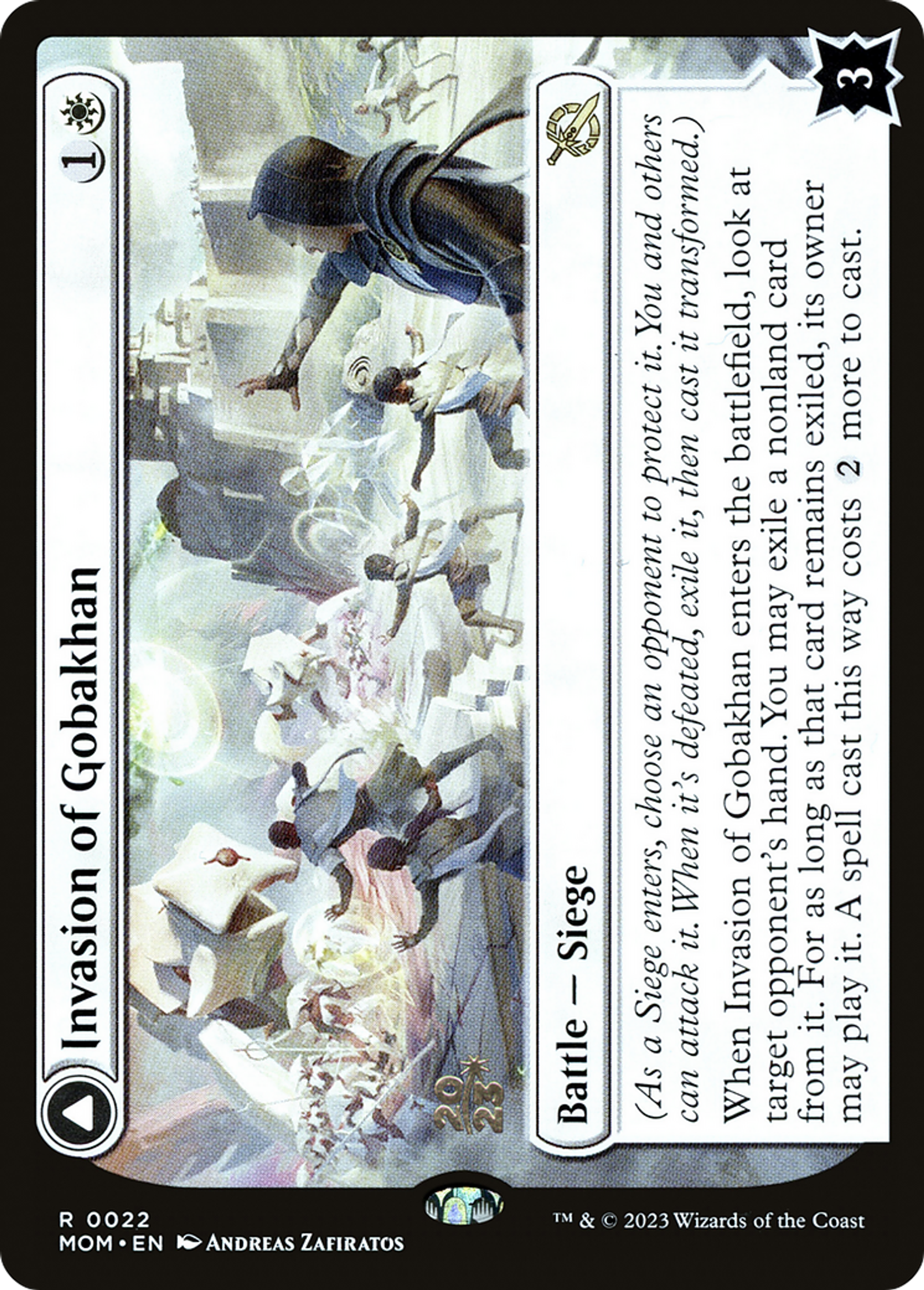 Invasion of Gobakhan // Lightshield Array — March of the Machine Promos — Magic: The Gathering