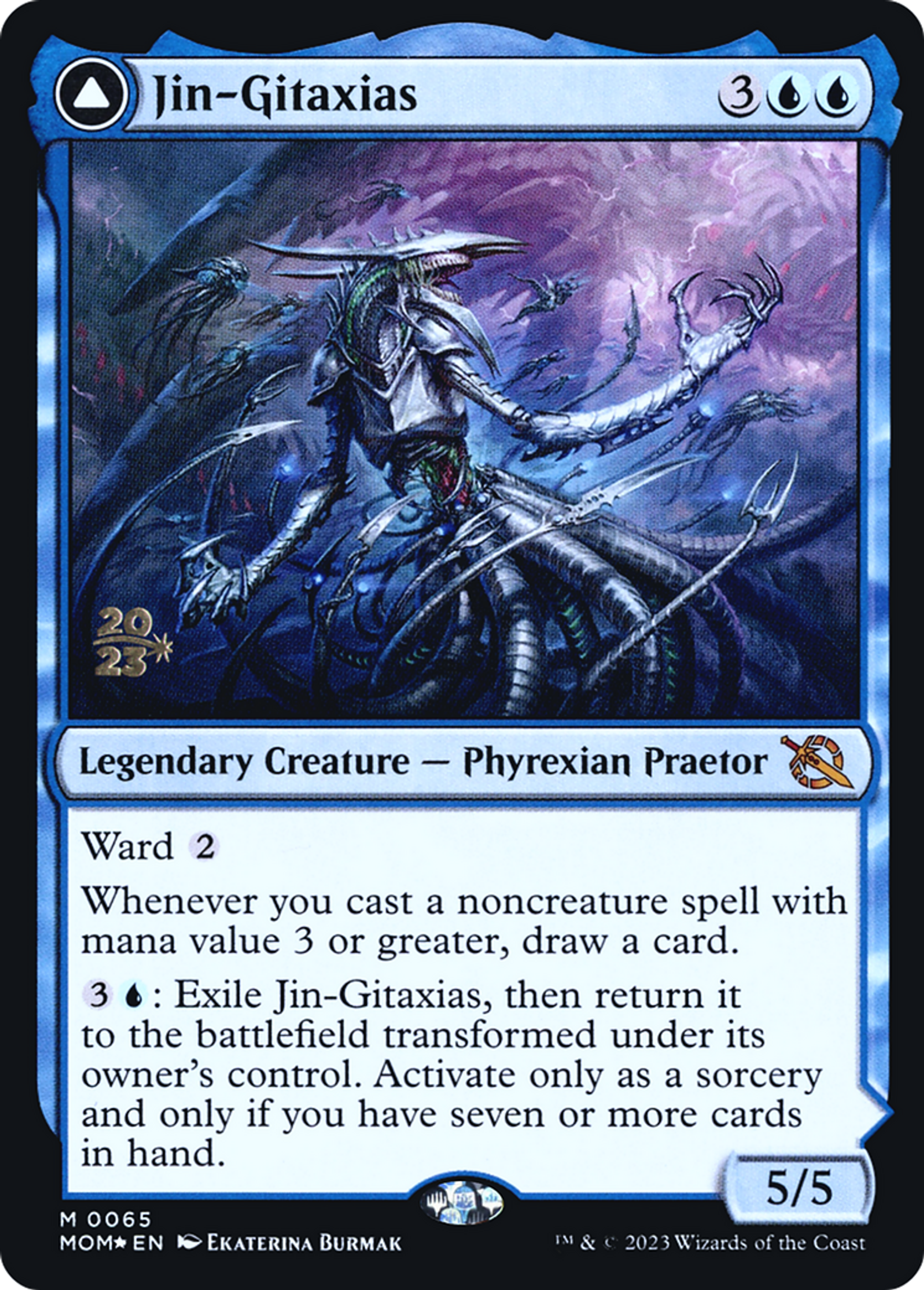 Jin-Gitaxias // The Great Synthesis — March of the Machine Promos — Magic: The Gathering