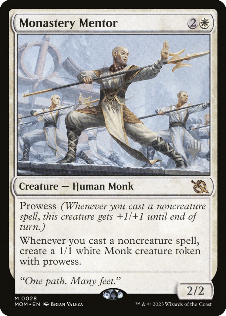 Monastery Mentor — March of the Machine Promos — Magic: The Gathering