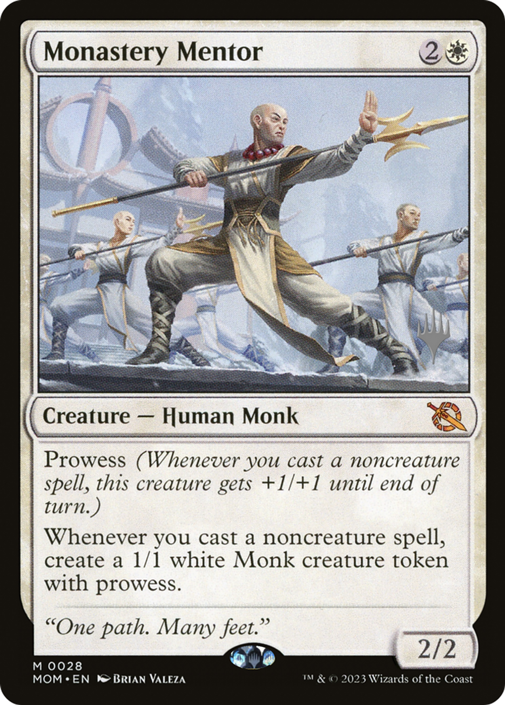 Monastery Mentor — March of the Machine Promos — Magic: The Gathering