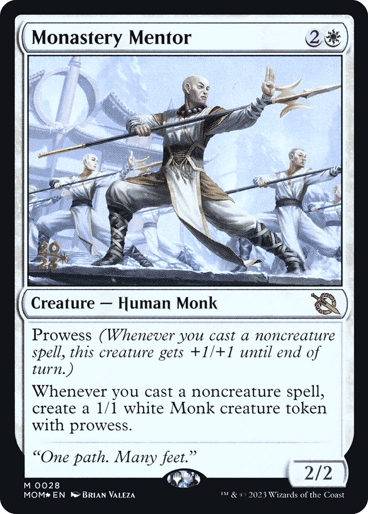 Monastery Mentor — March of the Machine Promos — Magic: The Gathering