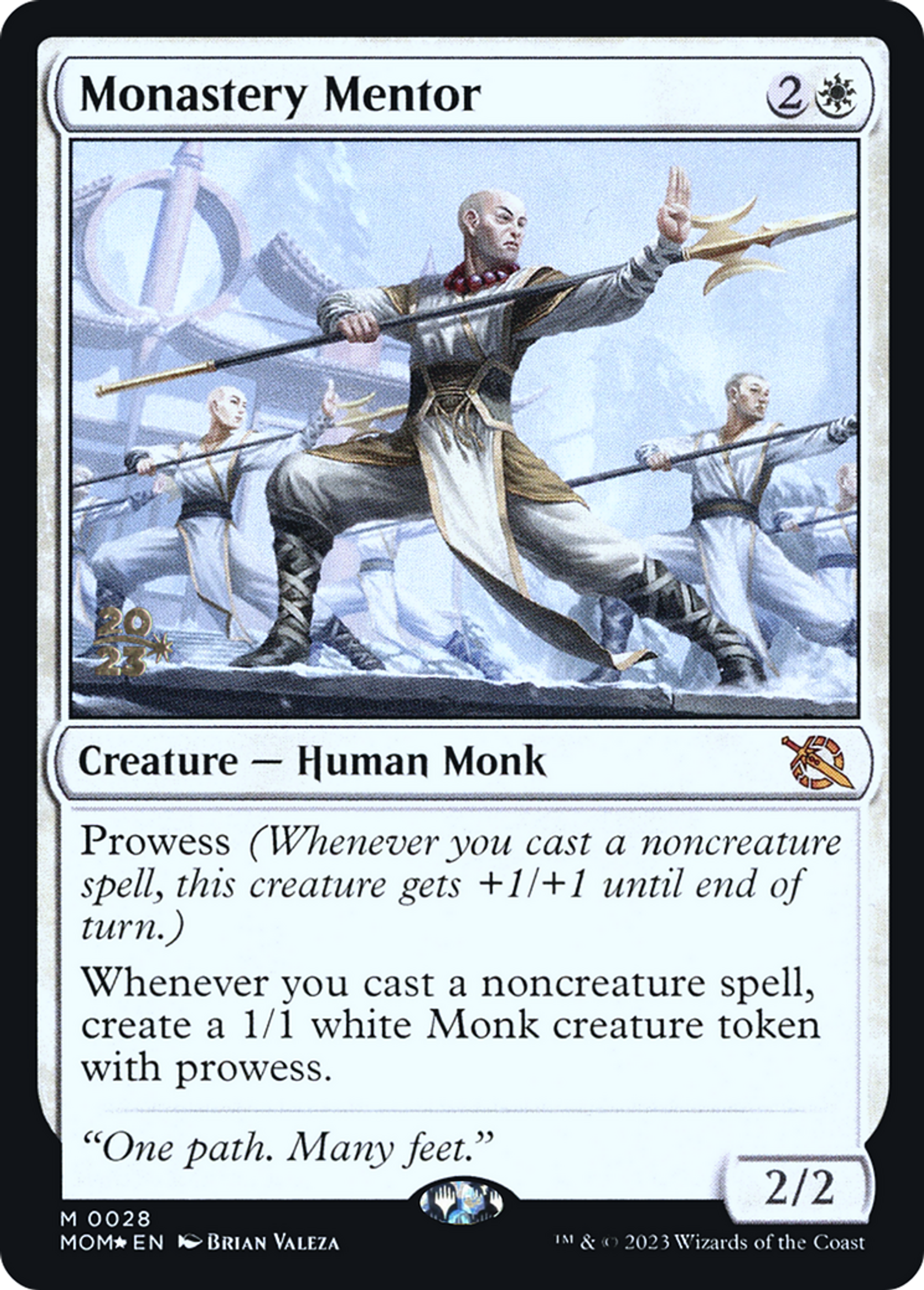 Monastery Mentor — March of the Machine Promos — Magic: The Gathering