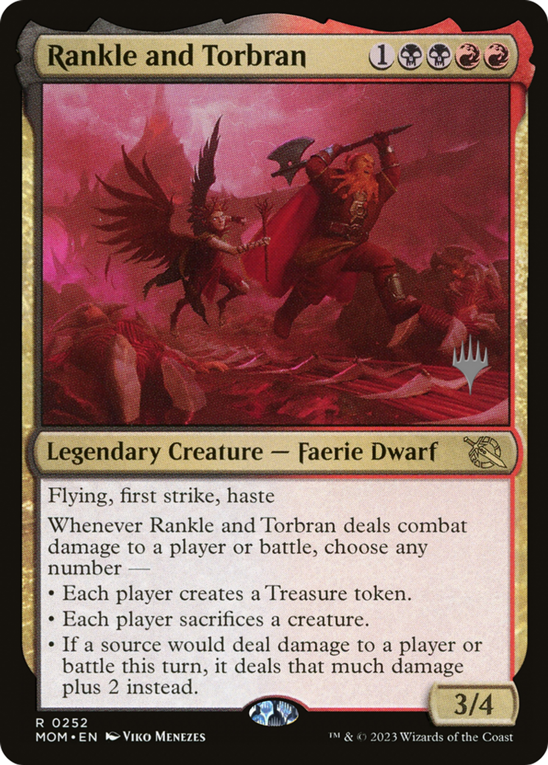 Rankle and Torbran — March of the Machine Promos — Magic: The Gathering