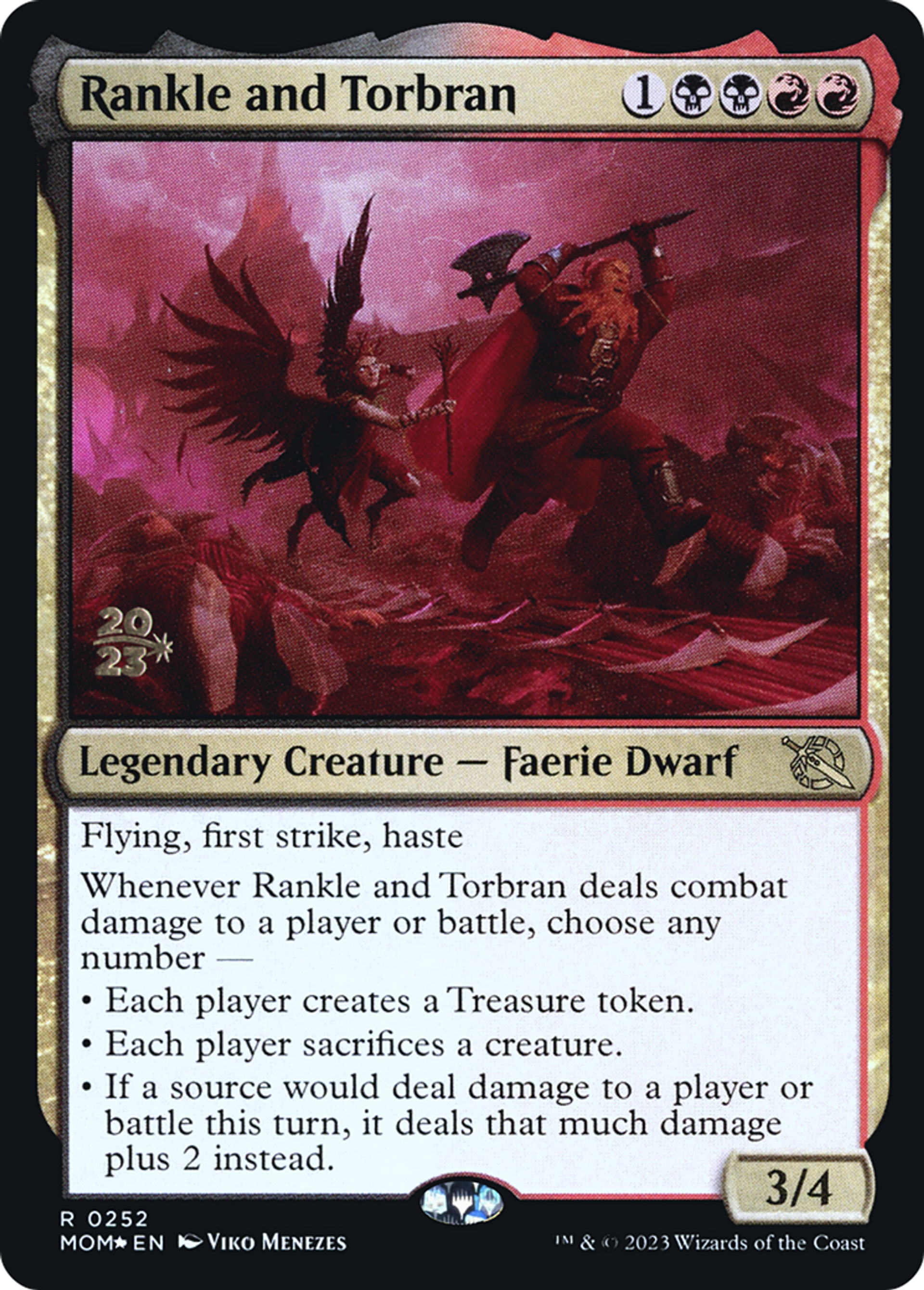 Rankle and Torbran — March of the Machine Promos — Magic: The Gathering