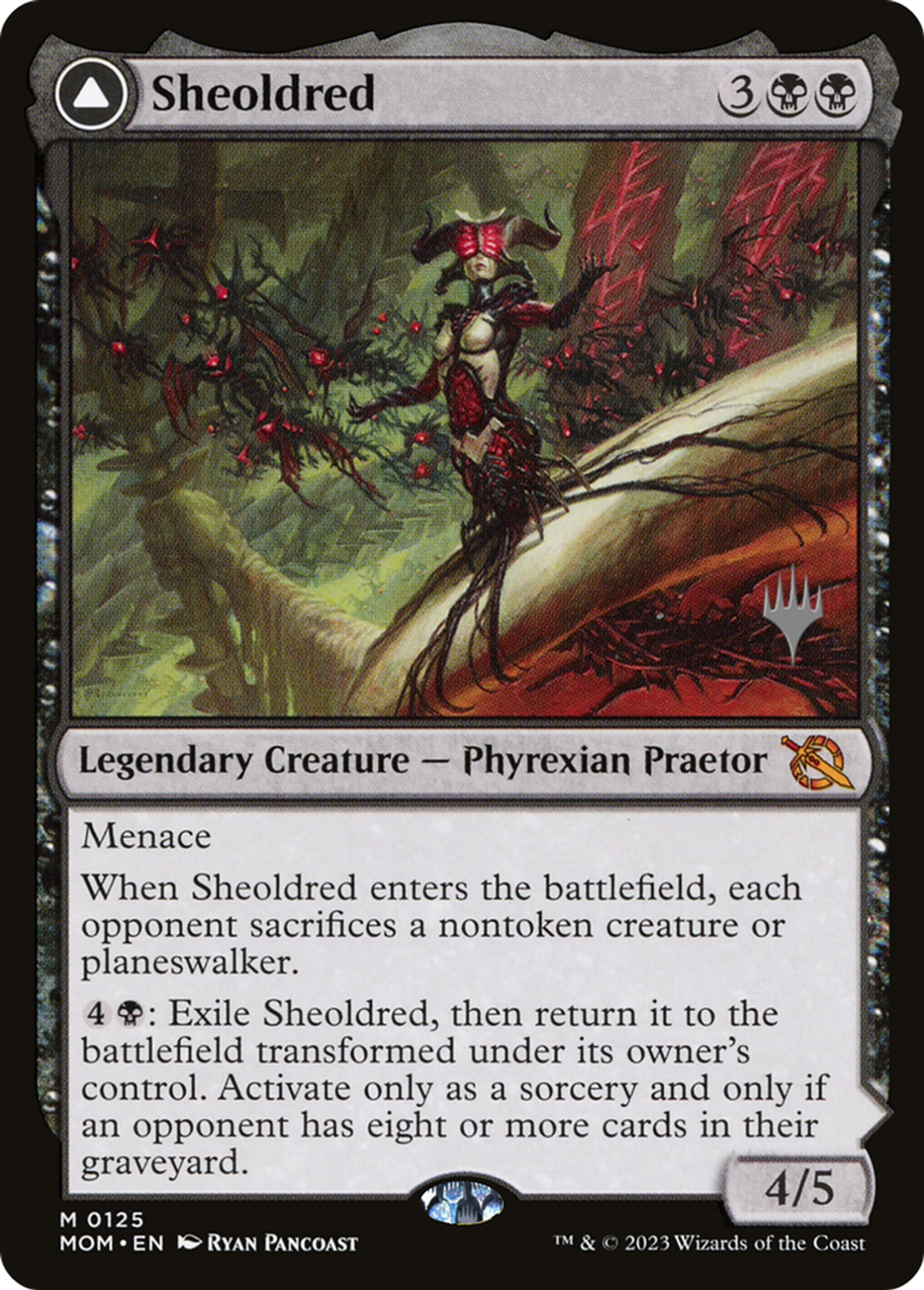 Sheoldred // The True Scriptures — March of the Machine Promos — Magic: The Gathering