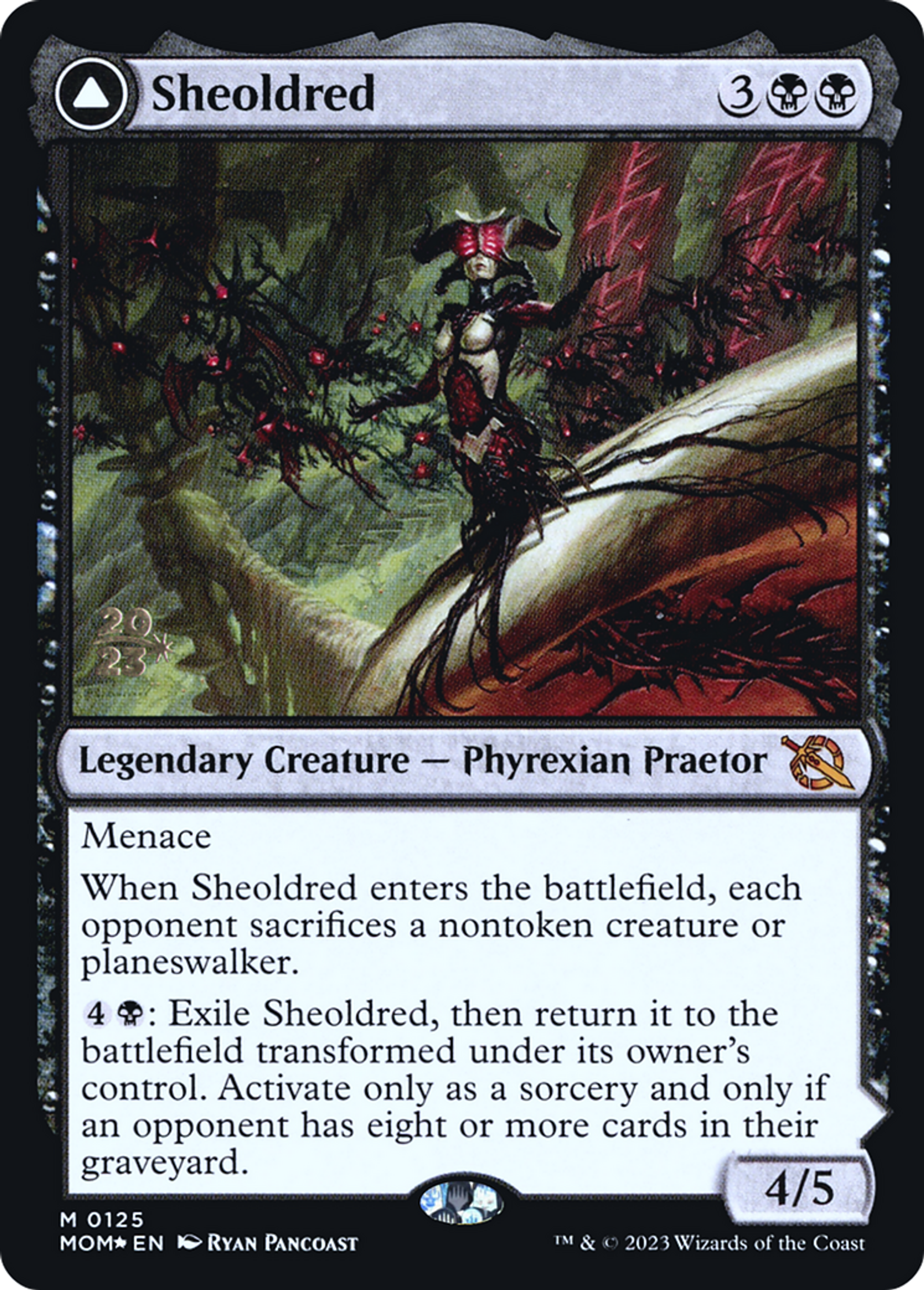 Sheoldred // The True Scriptures — March of the Machine Promos — Magic: The Gathering