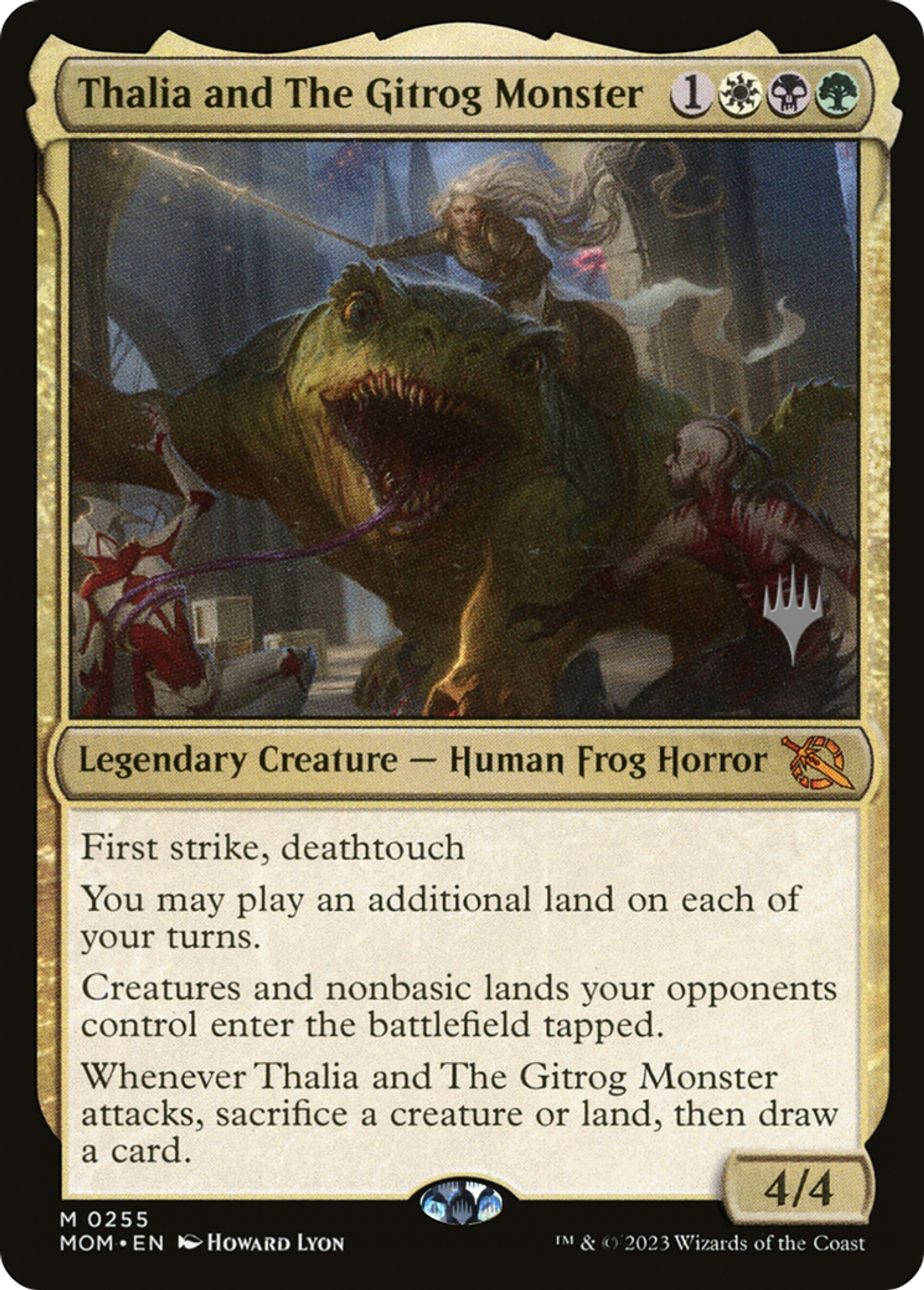 Thalia and The Gitrog Monster — March of the Machine Promos — Magic: The Gathering