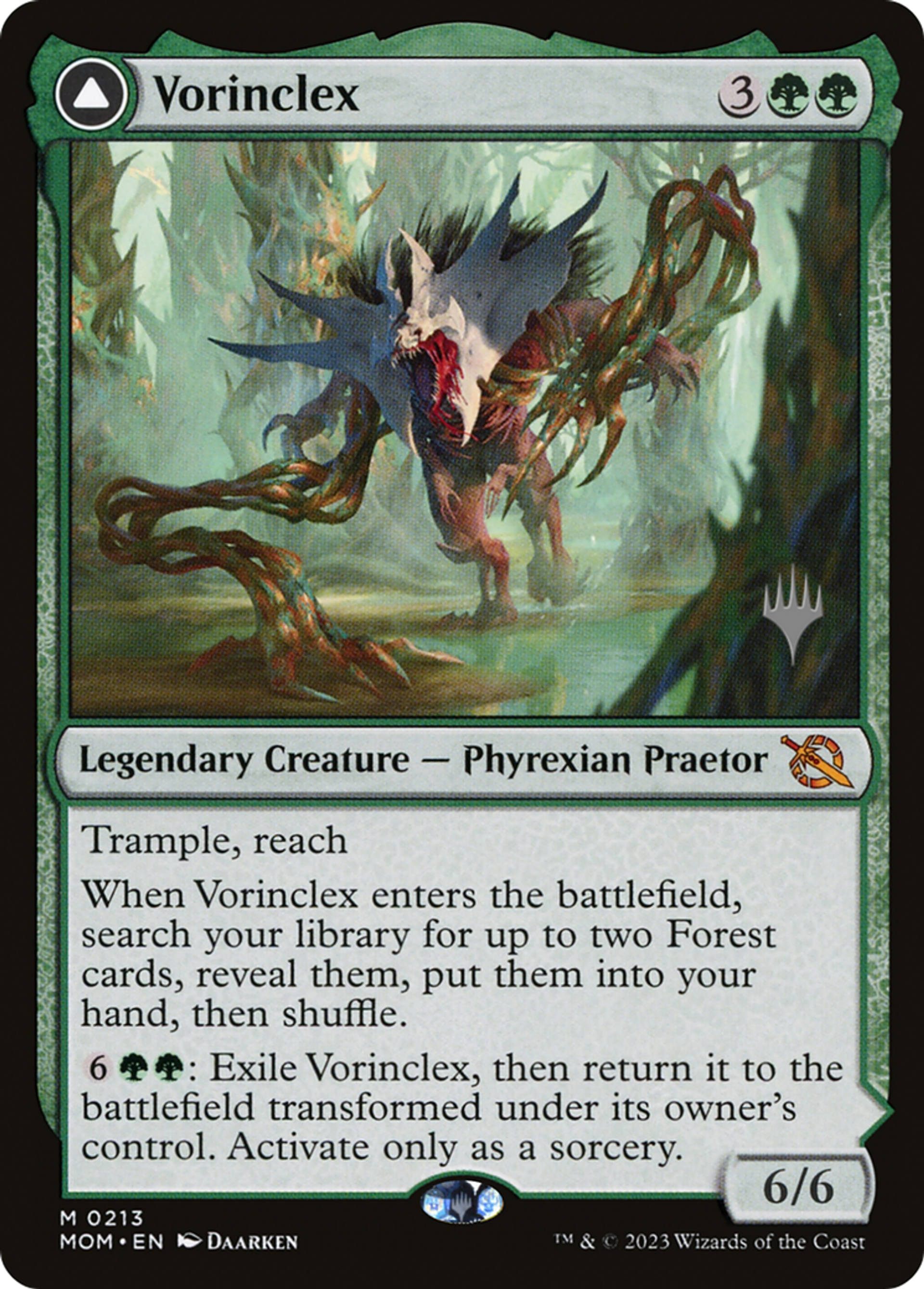 Vorinclex // The Grand Evolution — March of the Machine Promos — Magic: The Gathering