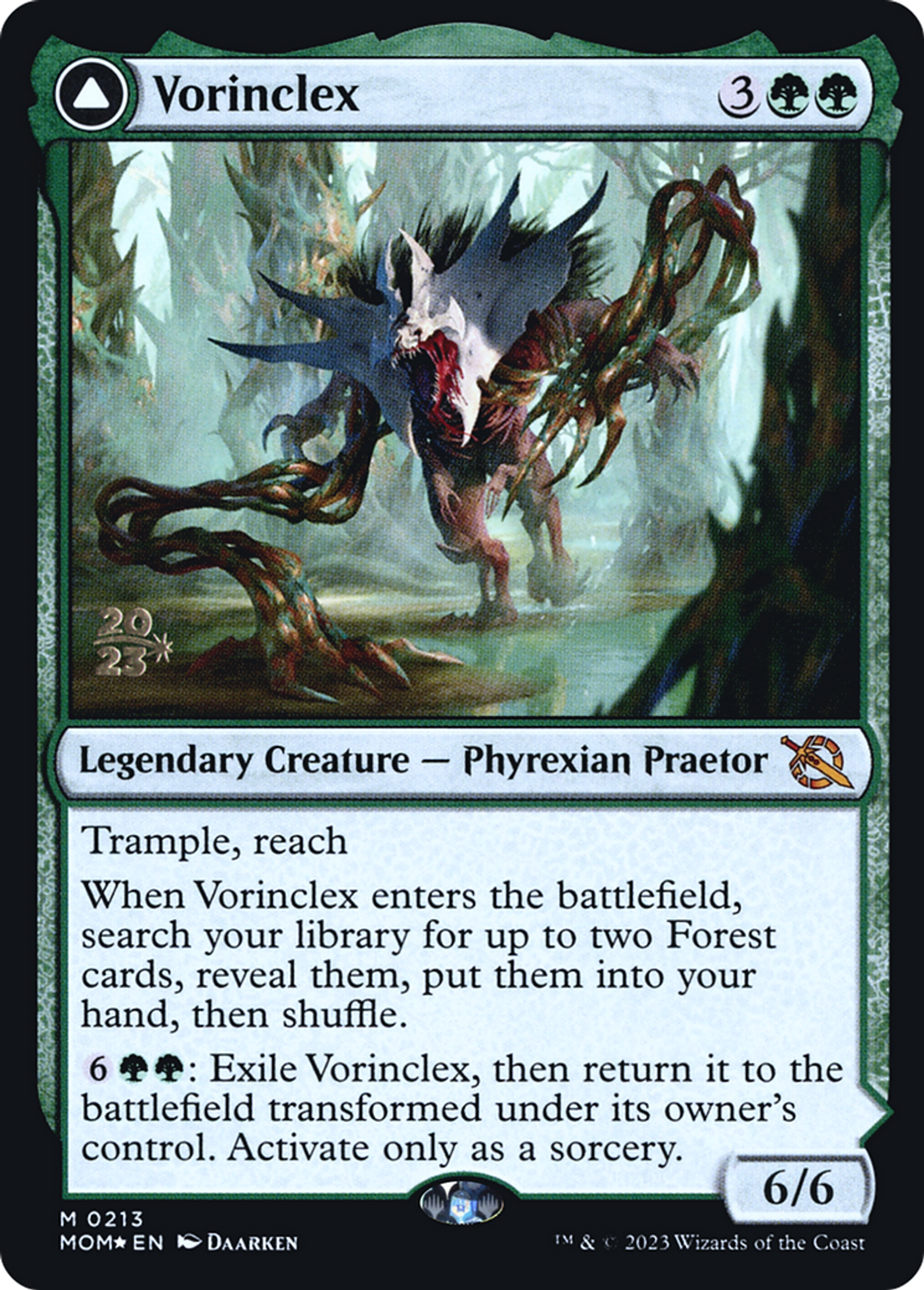 Vorinclex // The Grand Evolution — March of the Machine Promos — Magic: The Gathering