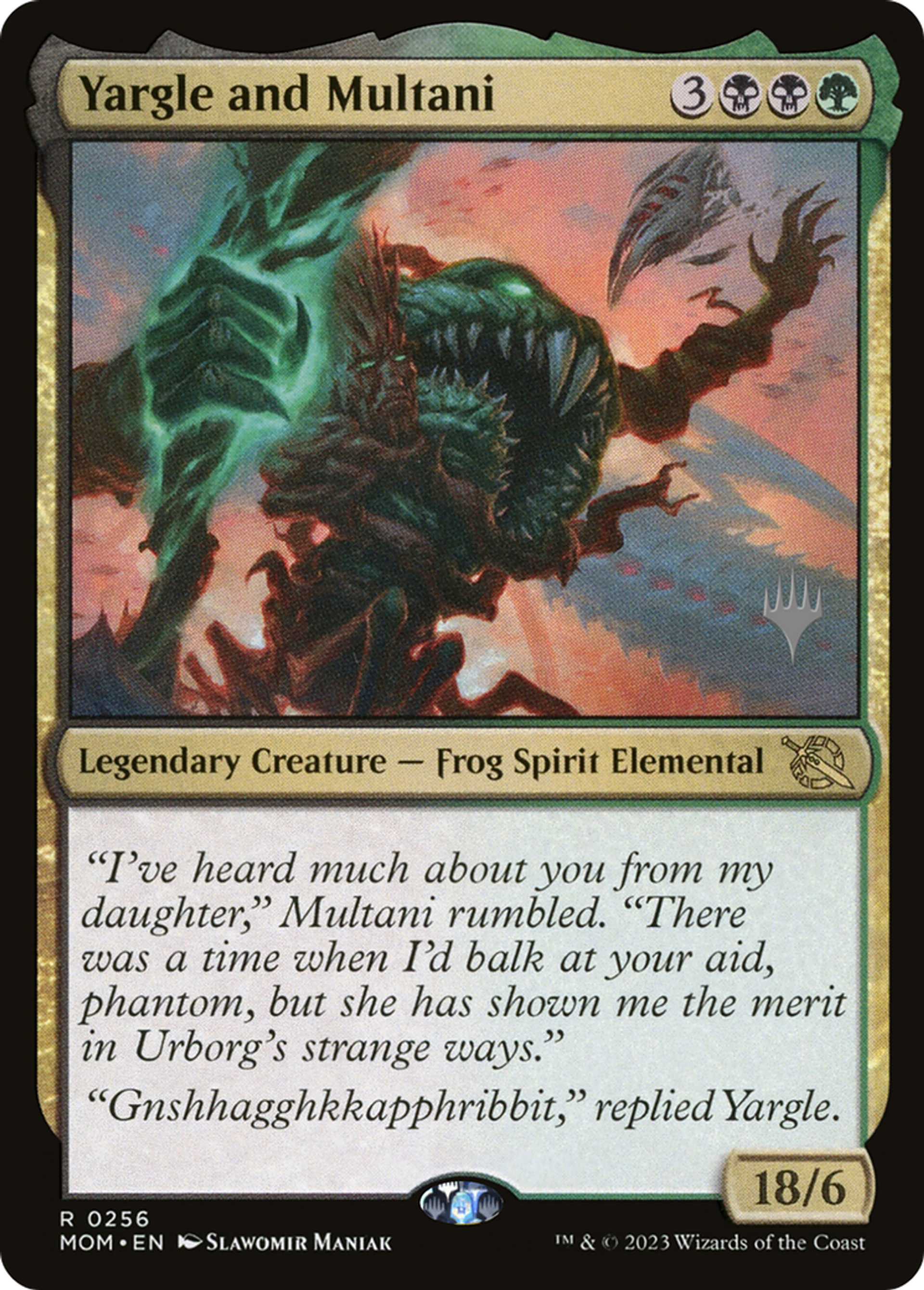 Yargle and Multani — March of the Machine Promos — Magic: The Gathering