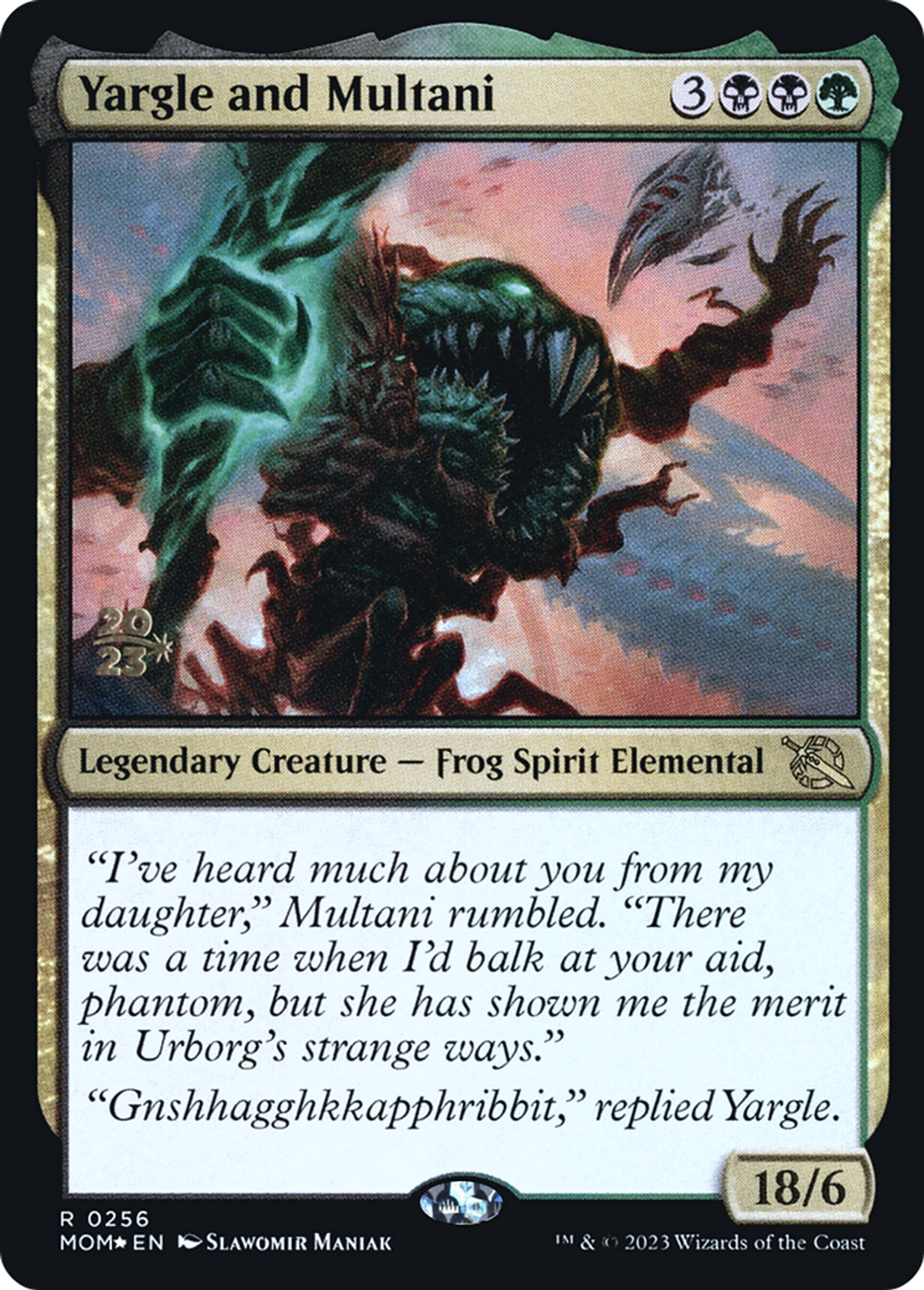 Yargle and Multani — March of the Machine Promos — Magic: The Gathering