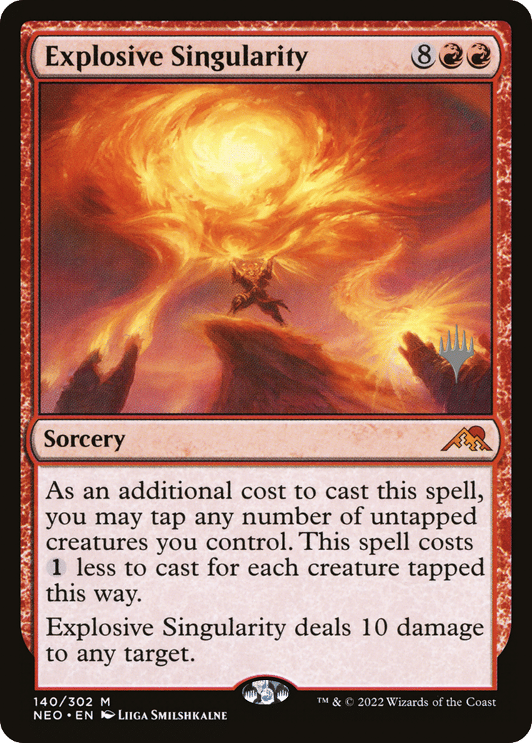 Explosive Singularity — Kamigawa: Neon Dynasty Promos — Magic: The Gathering