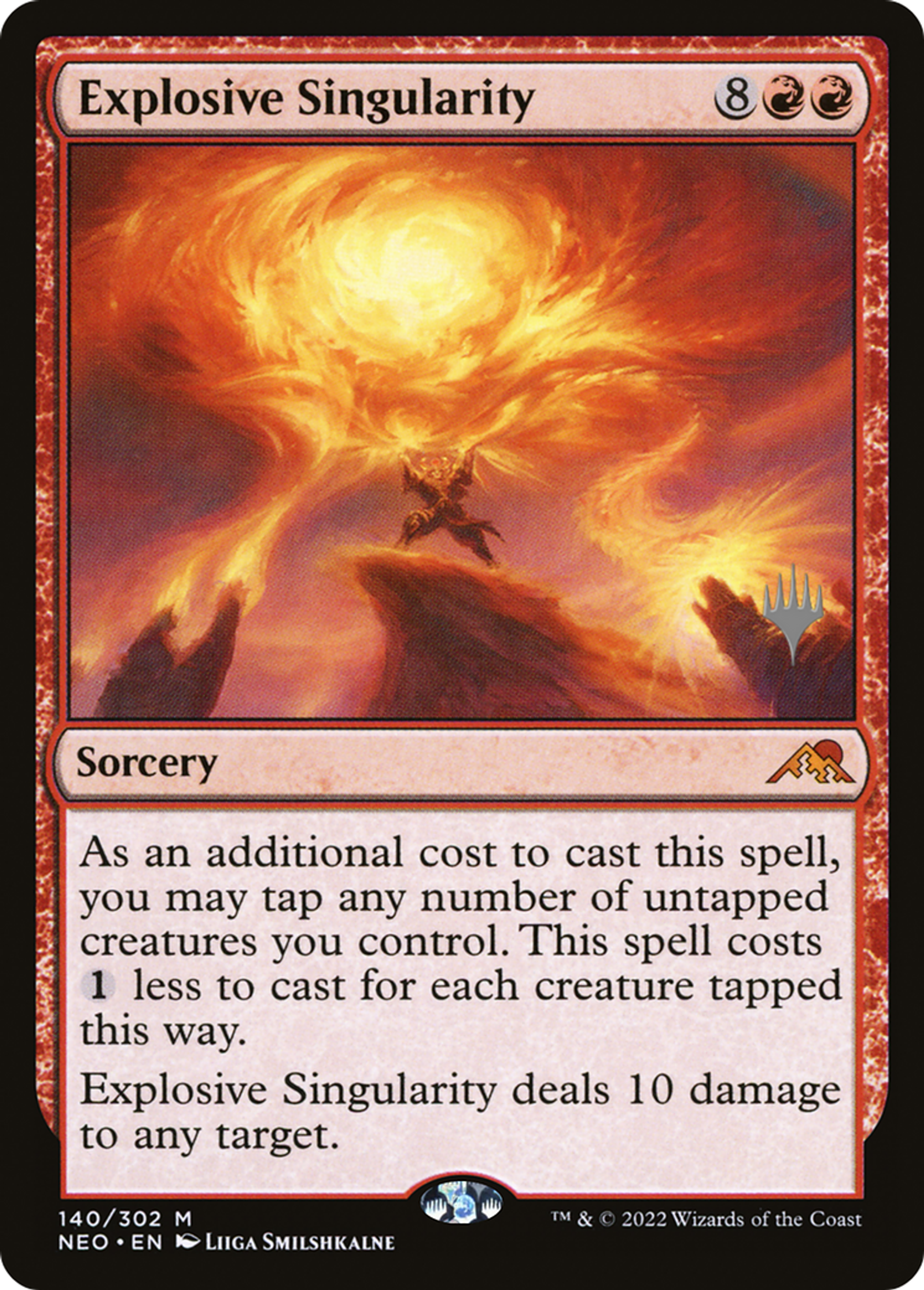 Singularité explosive — Kamigawa: Neon Dynasty Promos — Magic: The Gathering