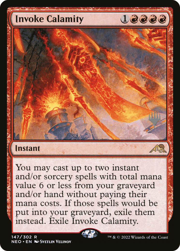Invoke Calamity — Kamigawa: Neon Dynasty Promos — Magic: The Gathering