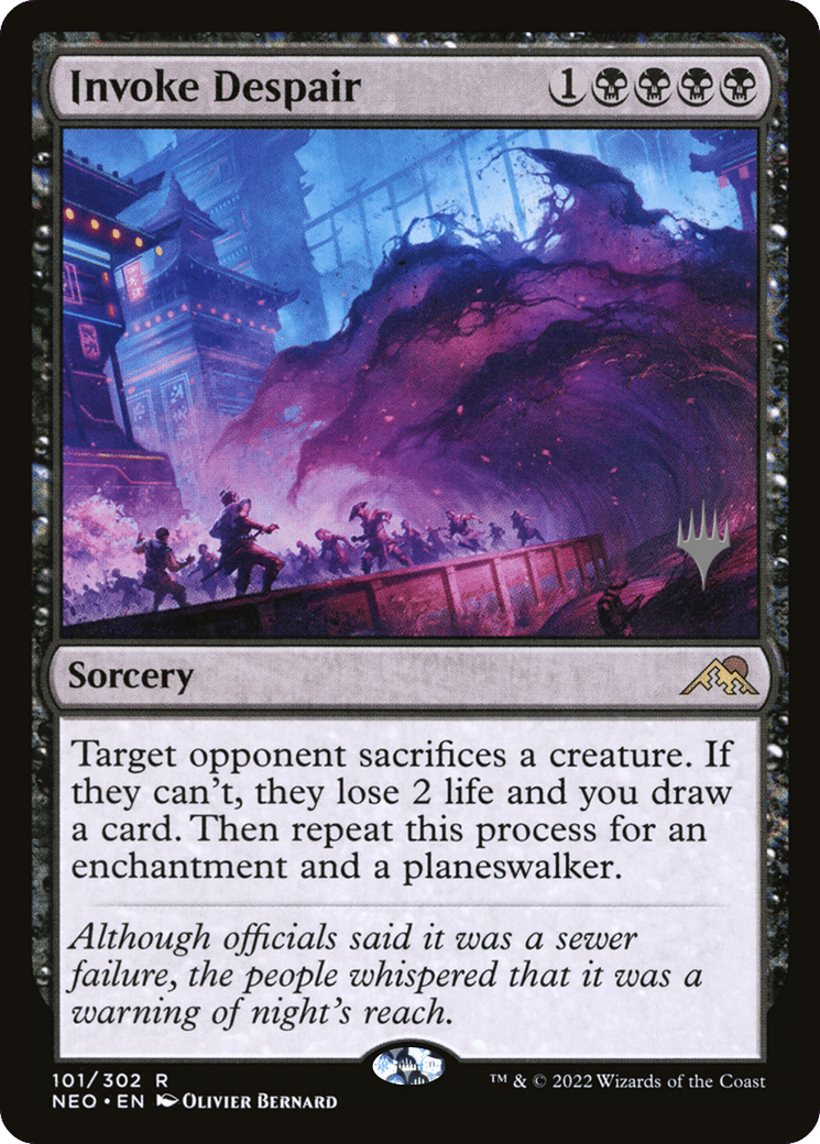 Invoke Despair — Kamigawa: Neon Dynasty Promos — Magic: The Gathering