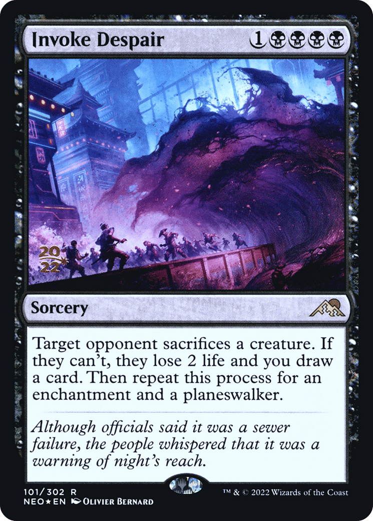 Invoke Despair — Kamigawa: Neon Dynasty Promos — Magic: The Gathering
