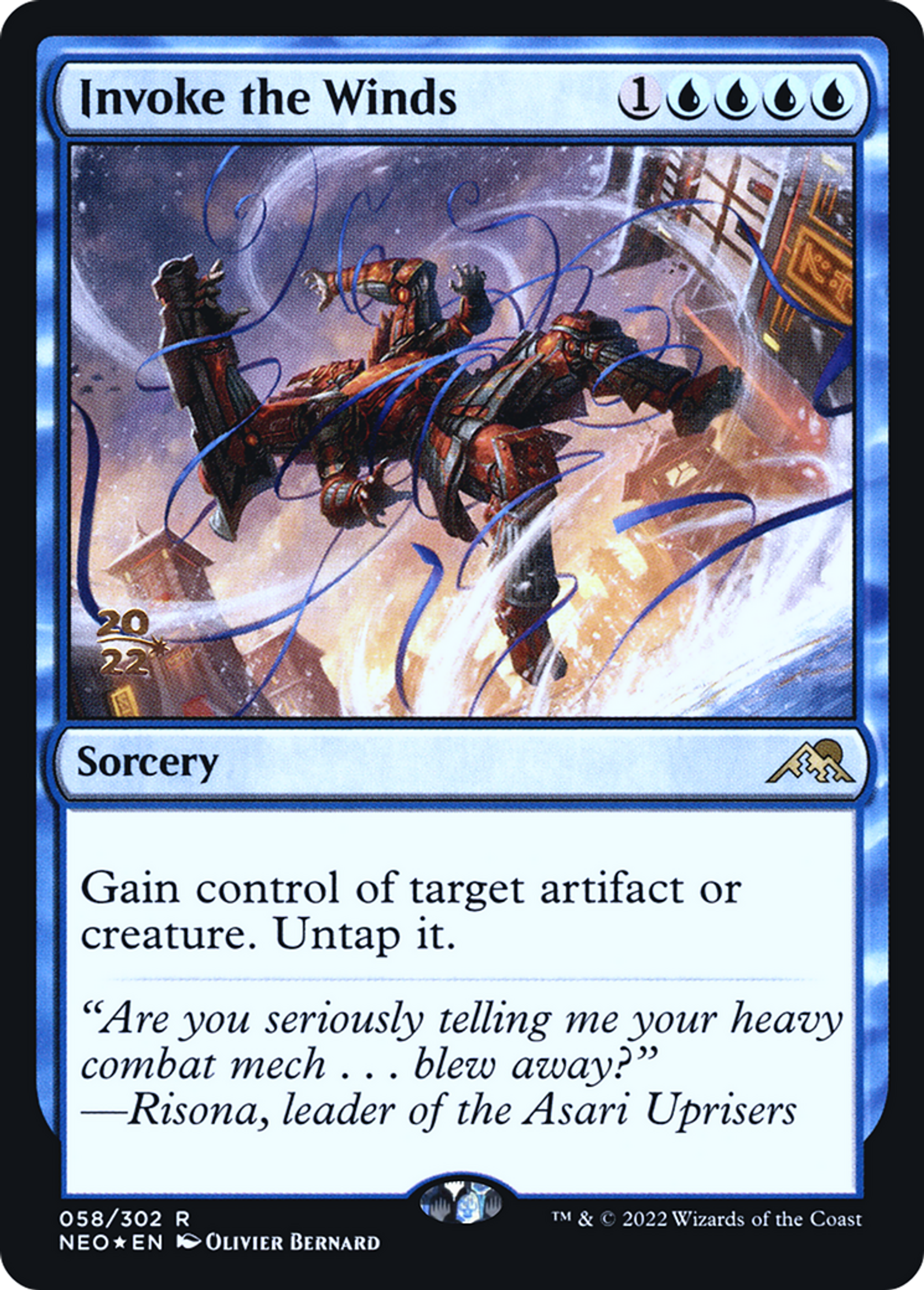 Invocation des vents — Kamigawa: Neon Dynasty Promos — Magic: The Gathering