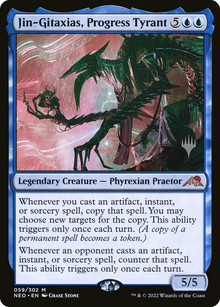 Jin-Gitaxias, Progress Tyrant — Kamigawa: Neon Dynasty Promos — Magic: The Gathering