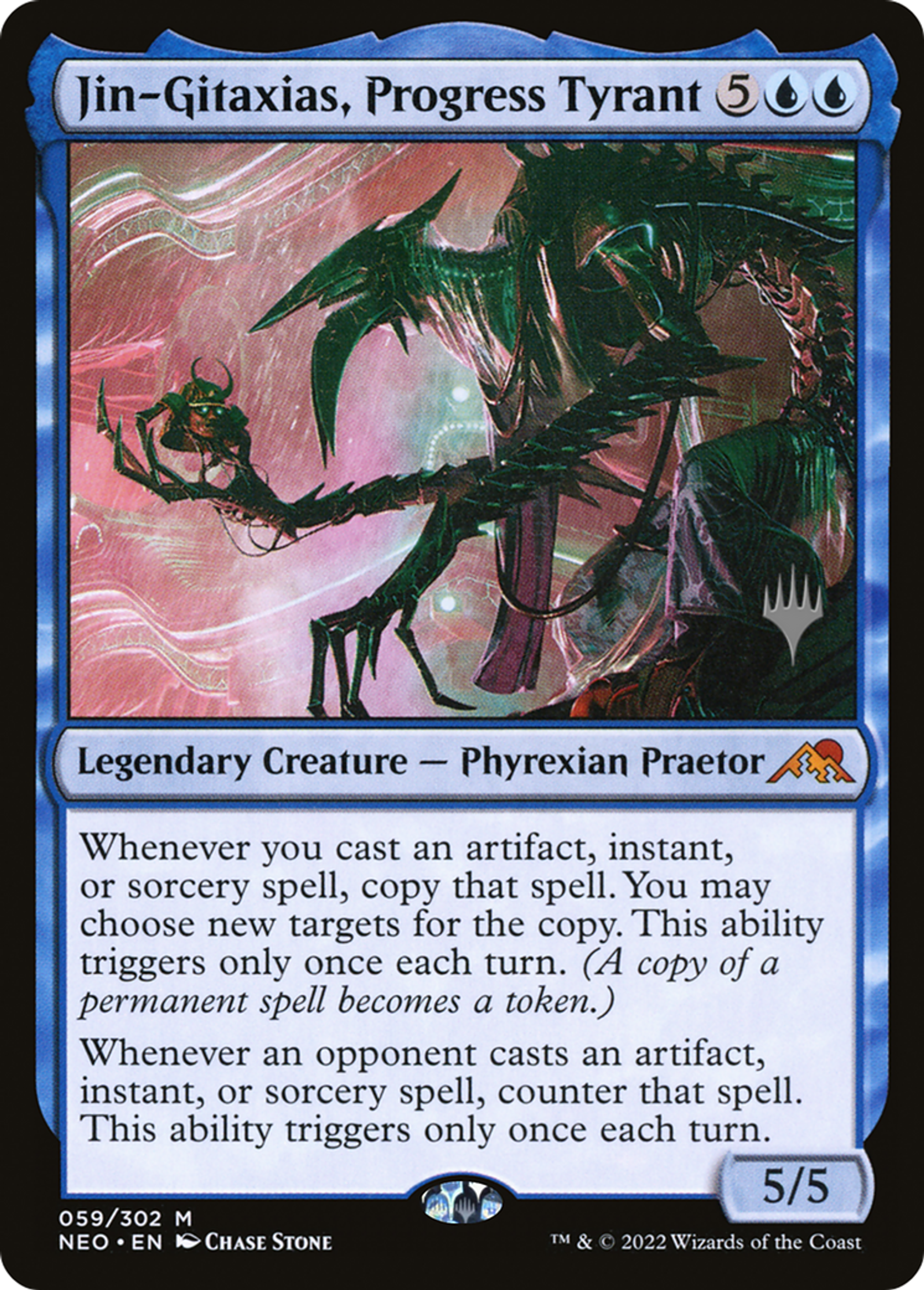 Jin-Gitaxias, tyran du progrès — Kamigawa: Neon Dynasty Promos — Magic: The Gathering