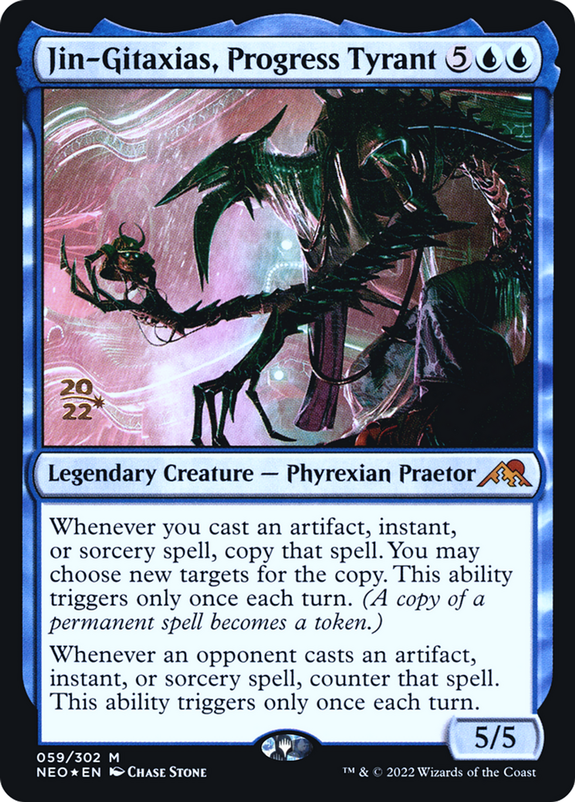 Jin-Gitaxias, tyran du progrès — Kamigawa: Neon Dynasty Promos — Magic: The Gathering