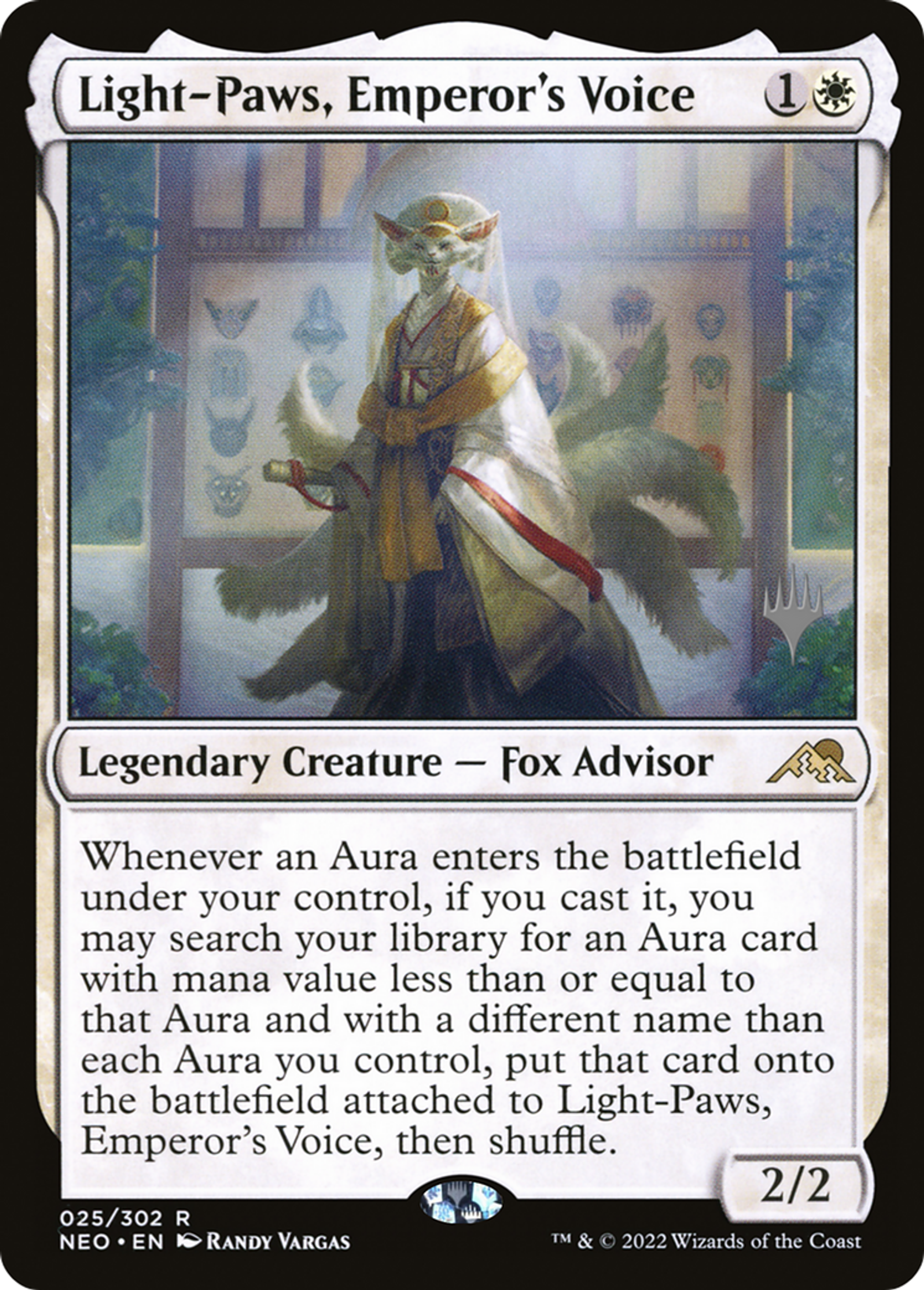 Svelte-patte, voix de l'Impératrice — Kamigawa: Neon Dynasty Promos — Magic: The Gathering