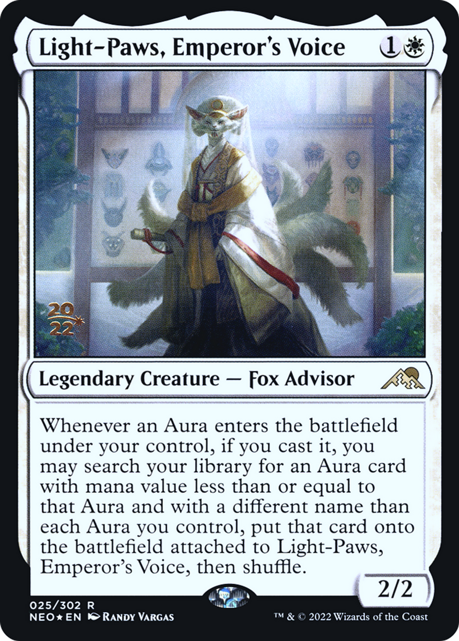 Svelte-patte, voix de l'Impératrice — Kamigawa: Neon Dynasty Promos — Magic: The Gathering