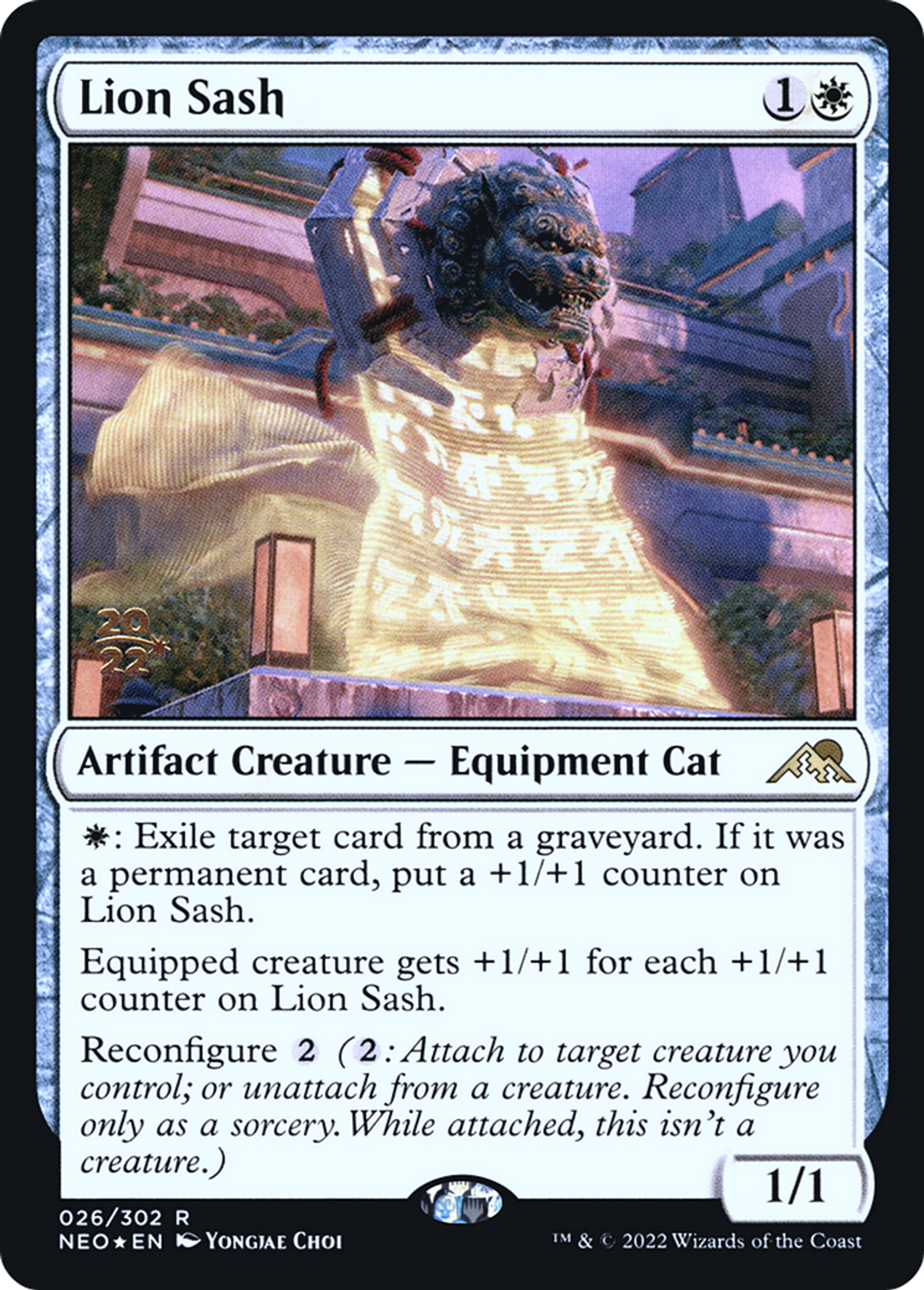 Lion Sash — Kamigawa: Neon Dynasty Promos — Magic: The Gathering
