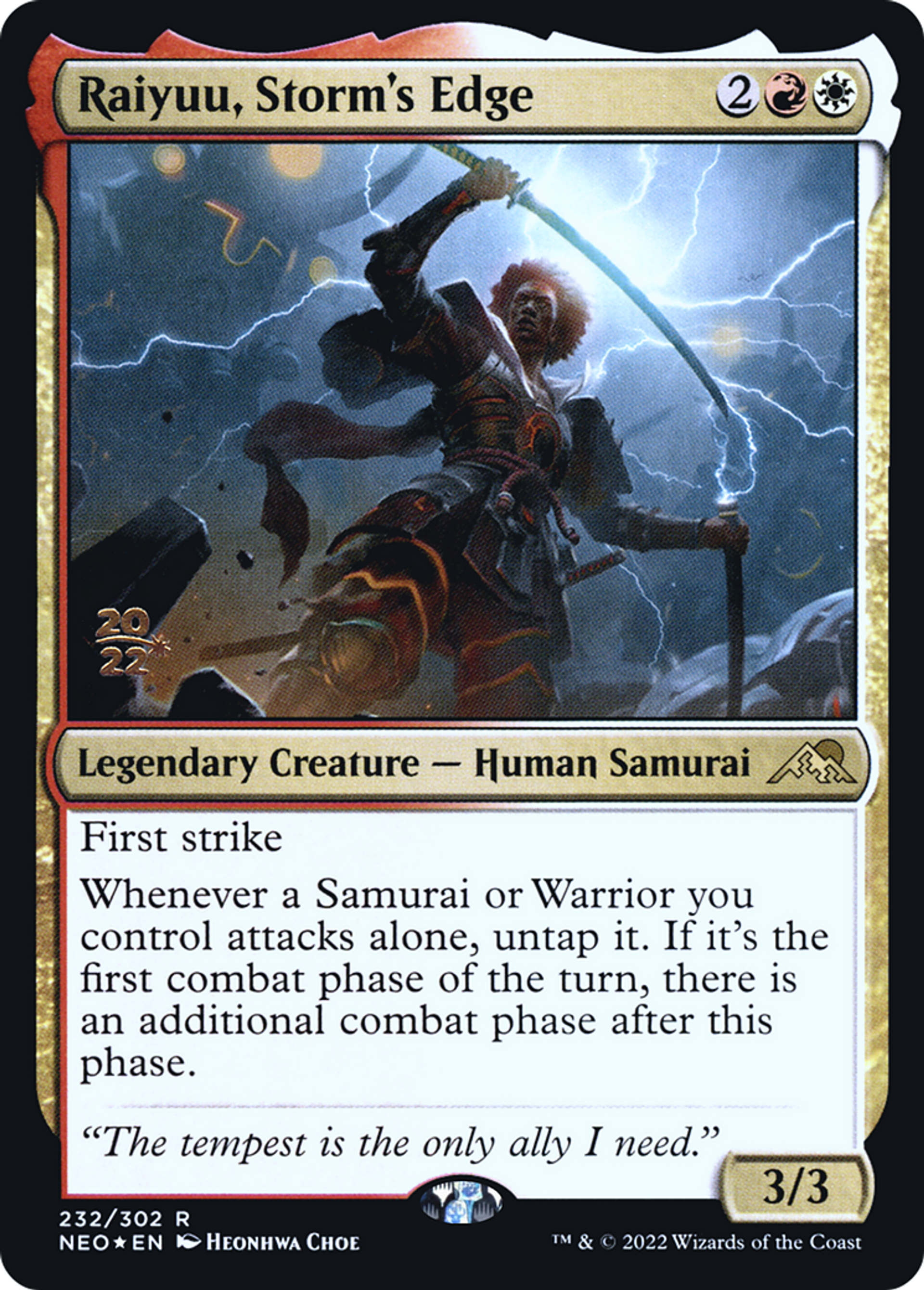 Raiyuu, tranchant de la tempête — Kamigawa: Neon Dynasty Promos — Magic: The Gathering