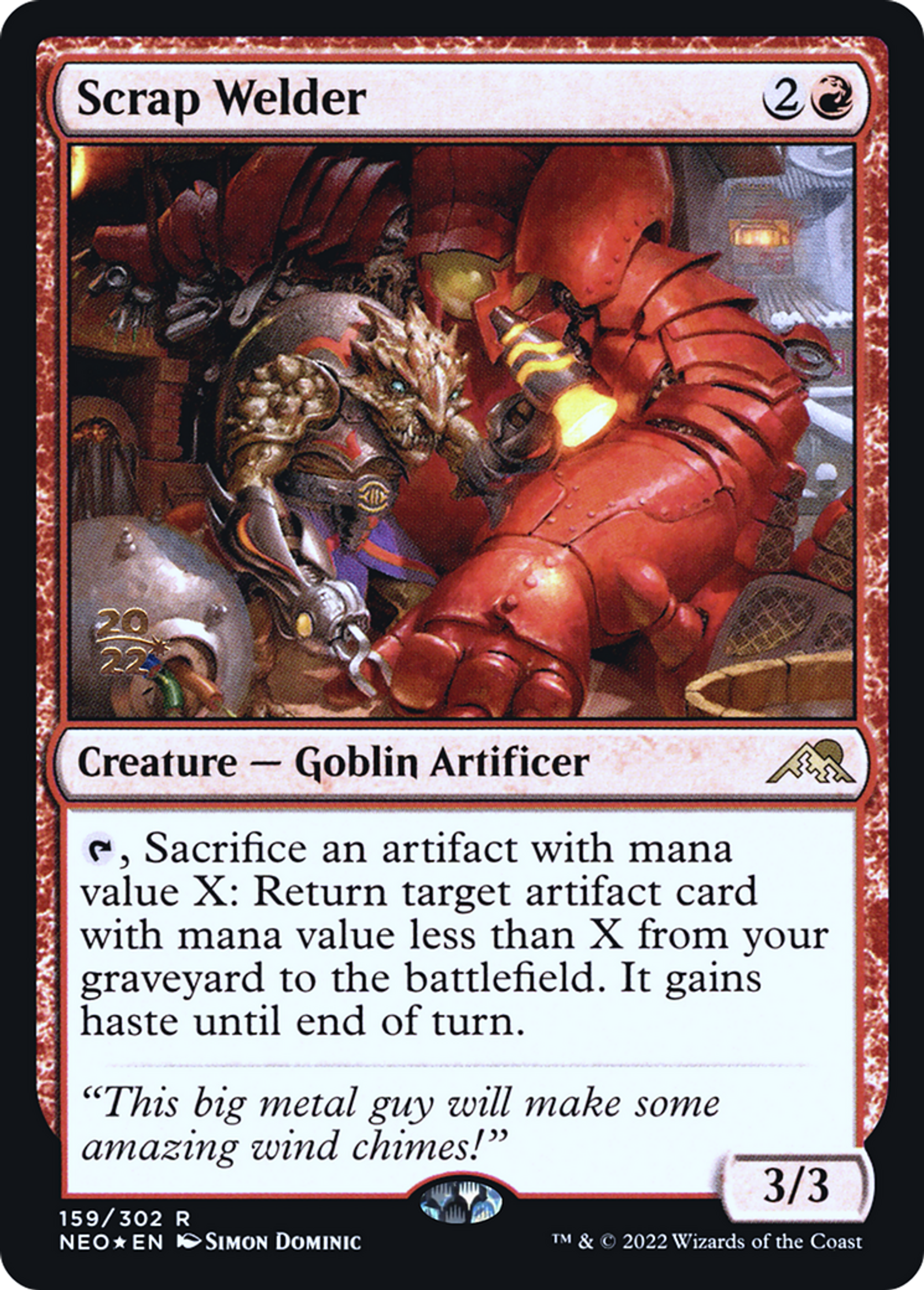 Soudeur de ferraille — Kamigawa: Neon Dynasty Promos — Magic: The Gathering