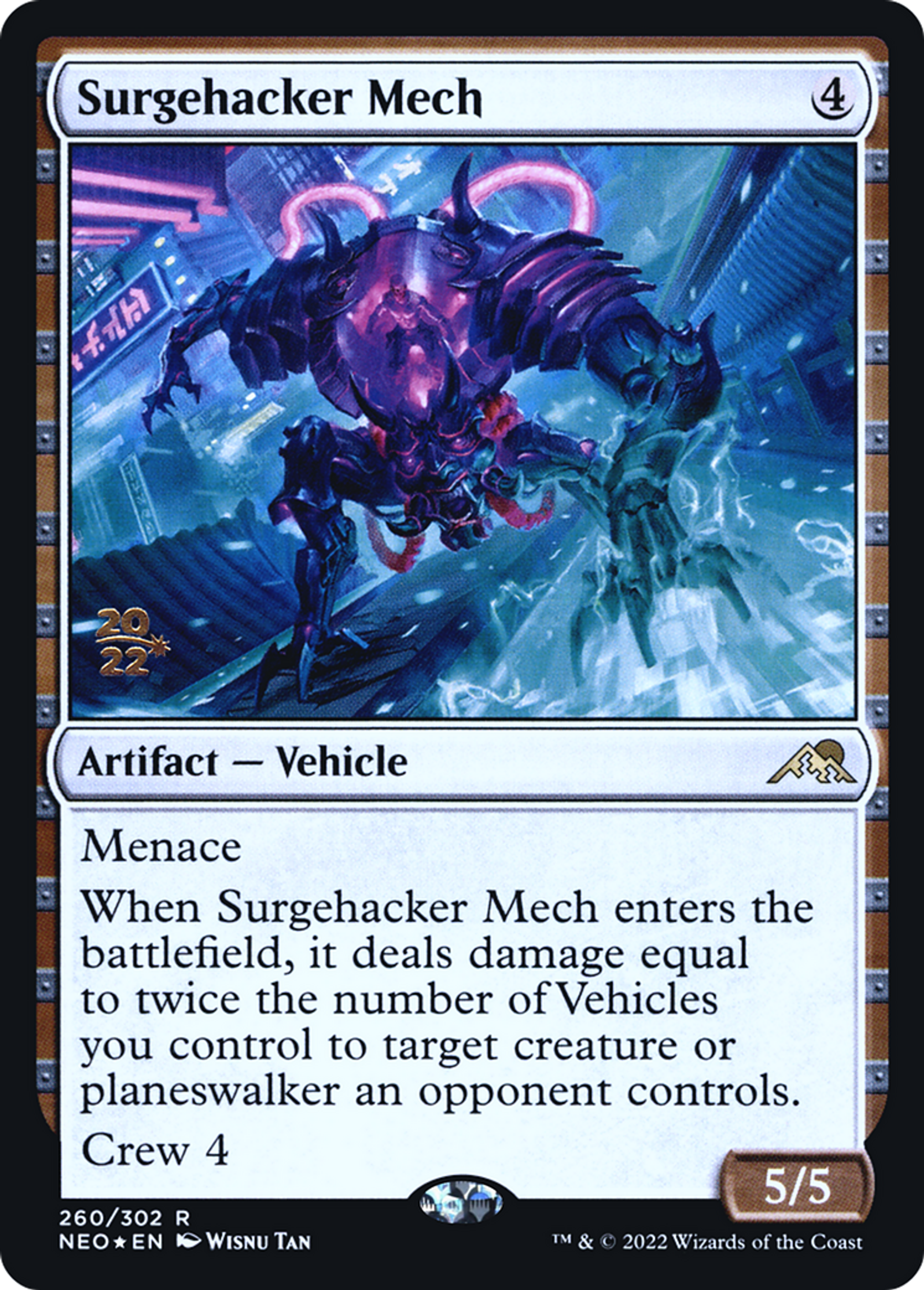 Mecha hackeur d'énergie — Kamigawa: Neon Dynasty Promos — Magic: The Gathering