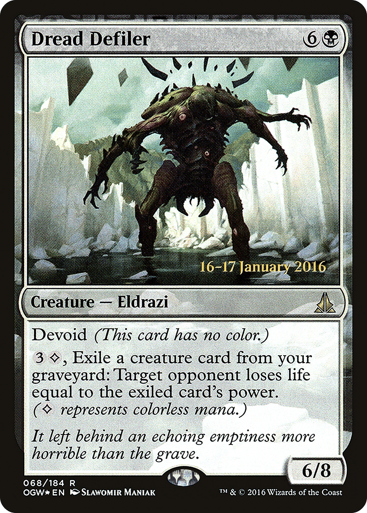 Dread Defiler — Oath of the Gatewatch Promos — Magic: The Gathering