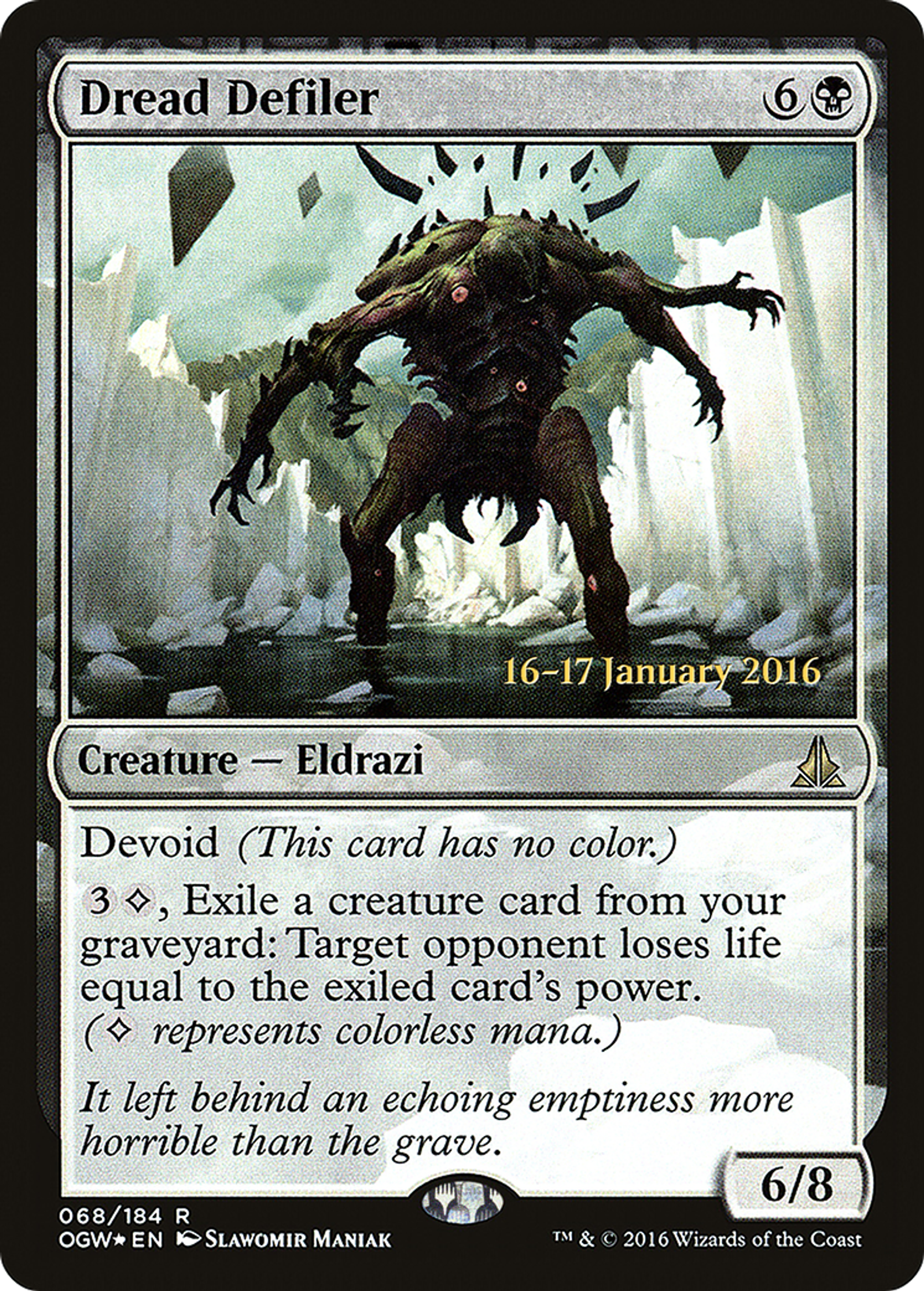 Dread Defiler — Oath of the Gatewatch Promos — Magic: The Gathering