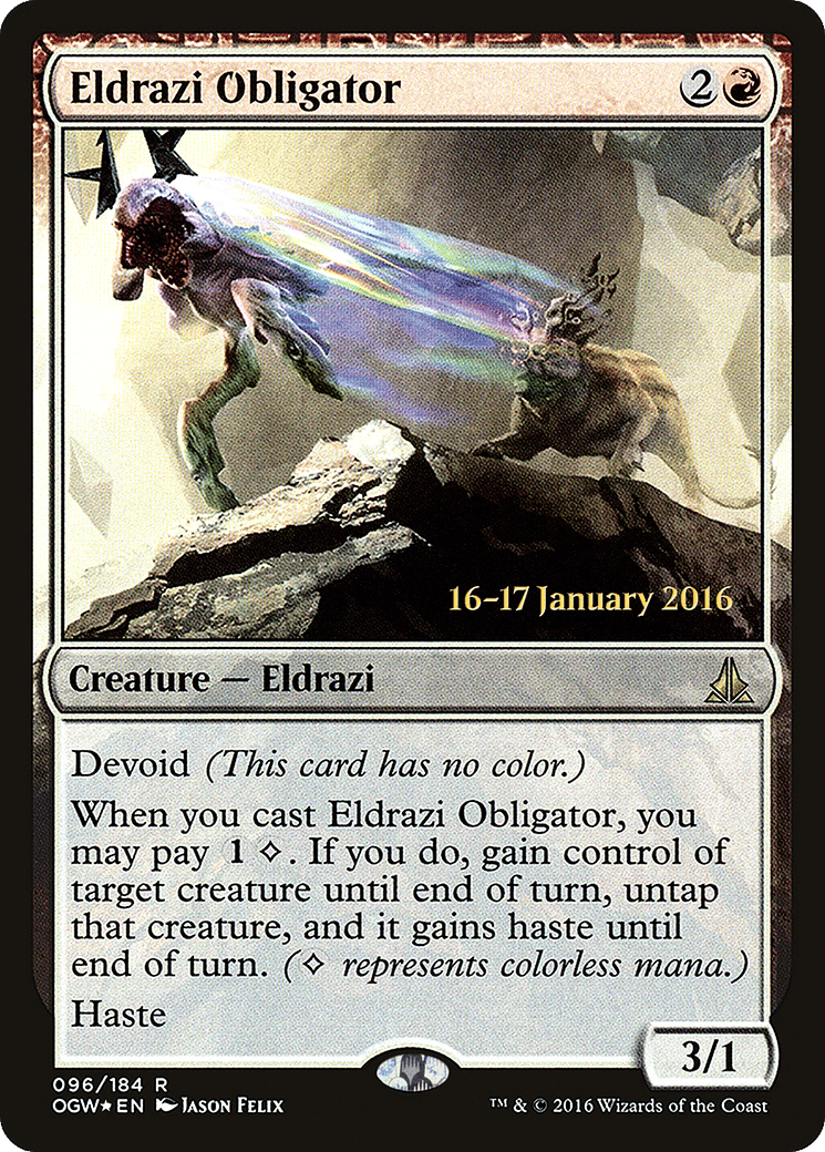 Eldrazi Obligator — Oath of the Gatewatch Promos — Magic: The Gathering