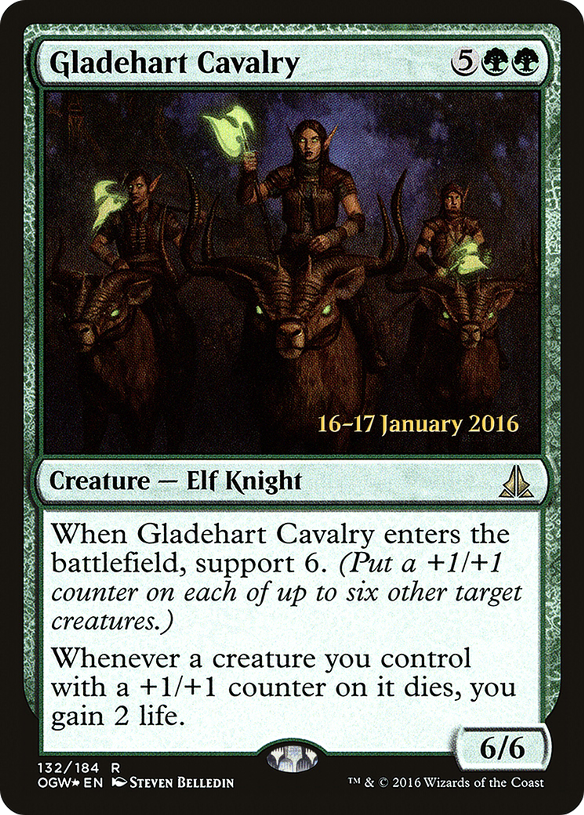 Gladehart Cavalry — Oath of the Gatewatch Promos — Magic: The Gathering