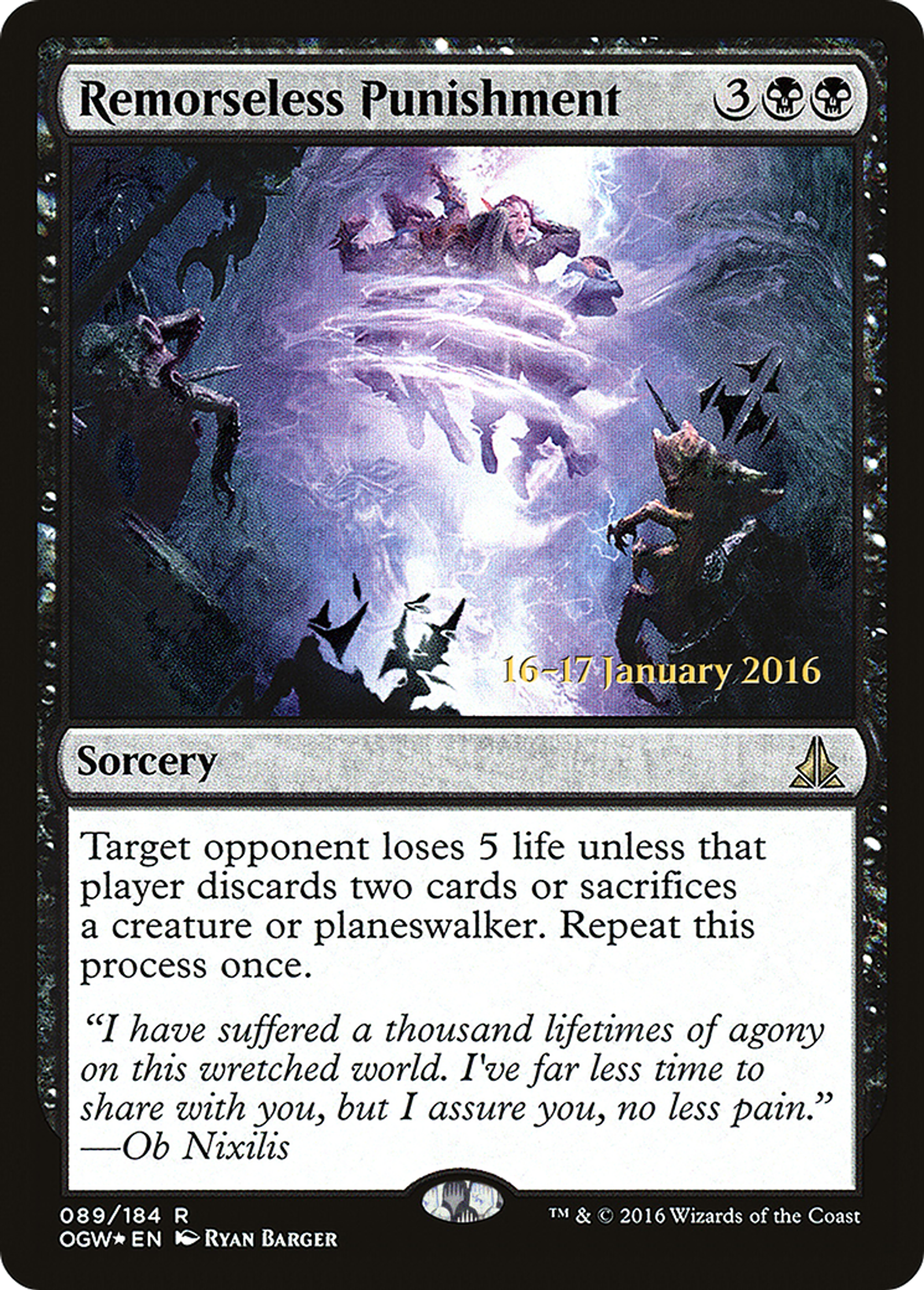 Remorseless Punishment — Oath of the Gatewatch Promos — Magic: The Gathering