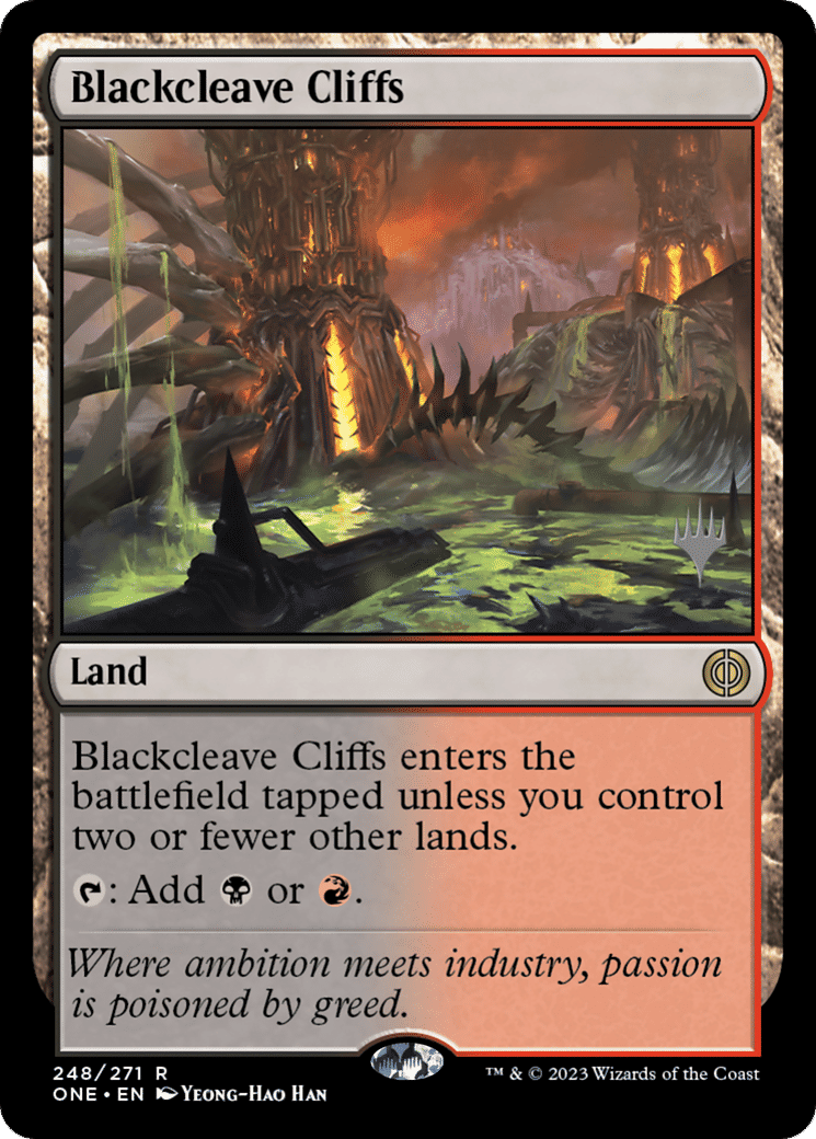 Blackcleave Cliffs — Phyrexia: All Will Be One Promos — Magic: The Gathering