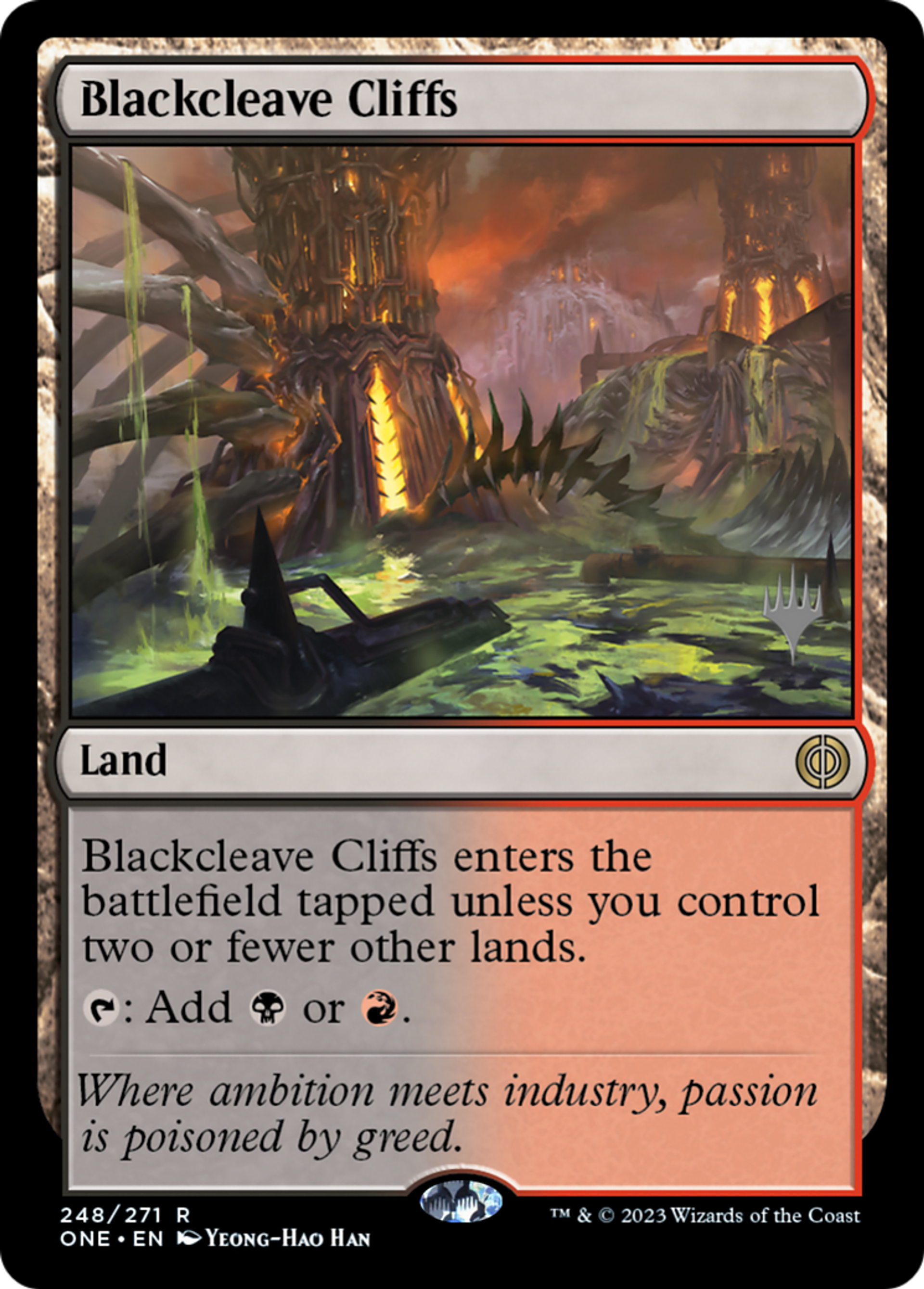 Falaises de Coupenoire — Phyrexia: All Will Be One Promos — Magic: The Gathering