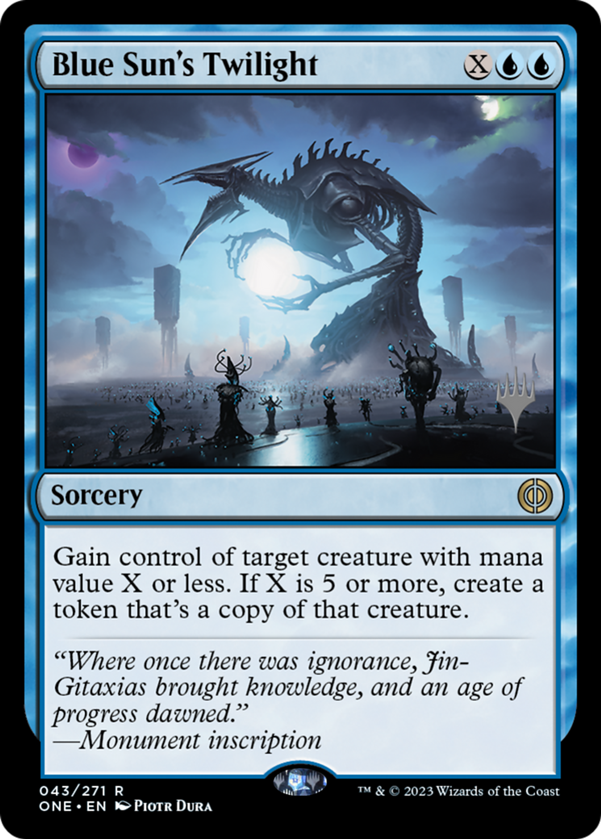 Blue Sun's Twilight — Phyrexia: All Will Be One Promos — Magic: The Gathering