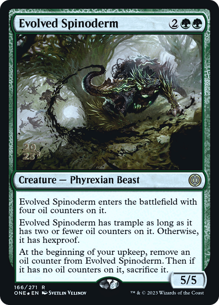 Evolved Spinoderm — Phyrexia: All Will Be One Promos — Magic: The Gathering