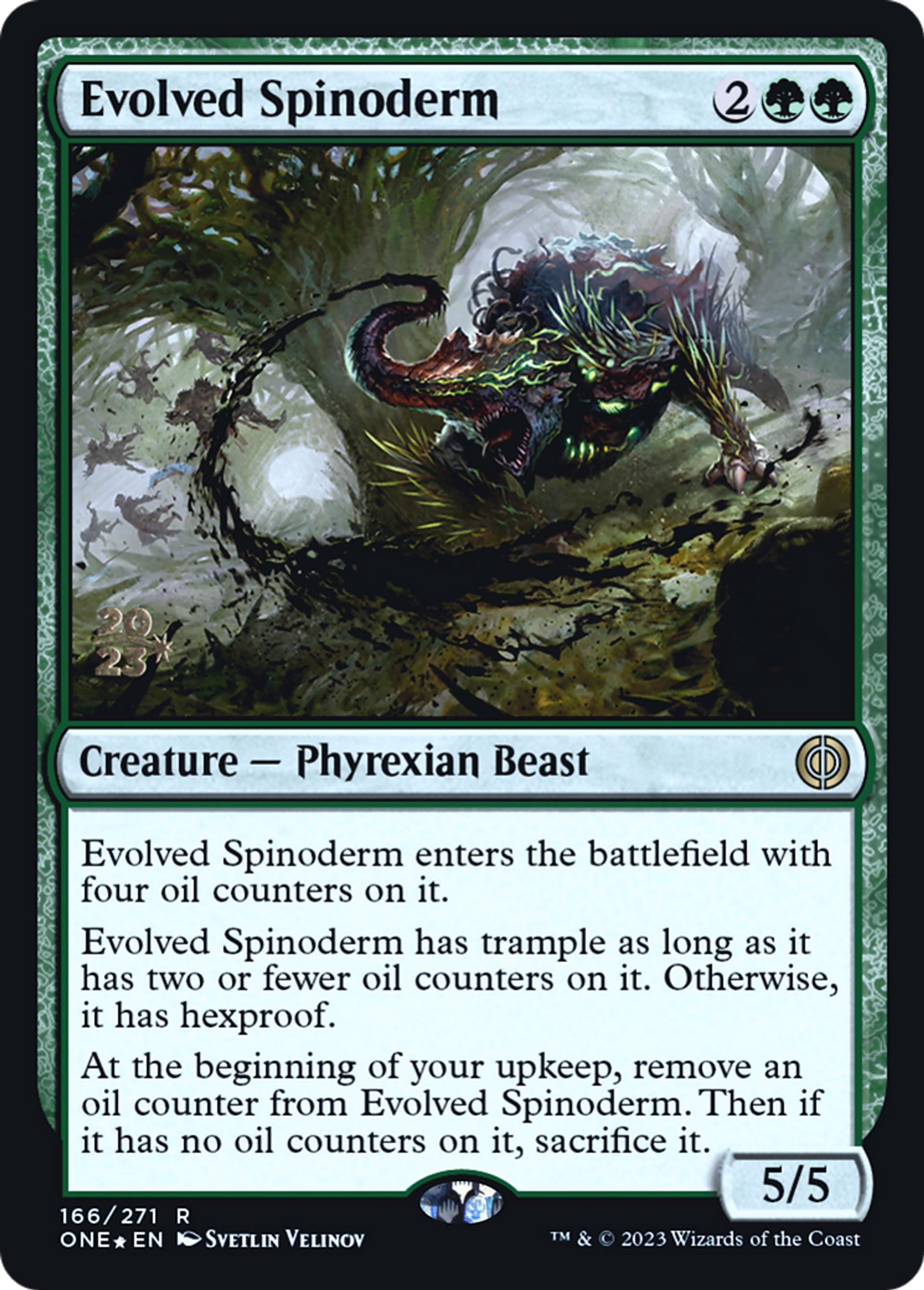 Spinoderme évolué — Phyrexia: All Will Be One Promos — Magic: The Gathering