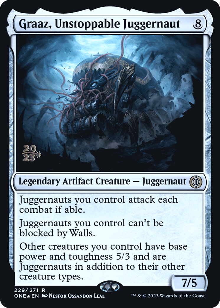 Graaz, Unstoppable Juggernaut — Phyrexia: All Will Be One Promos — Magic: The Gathering