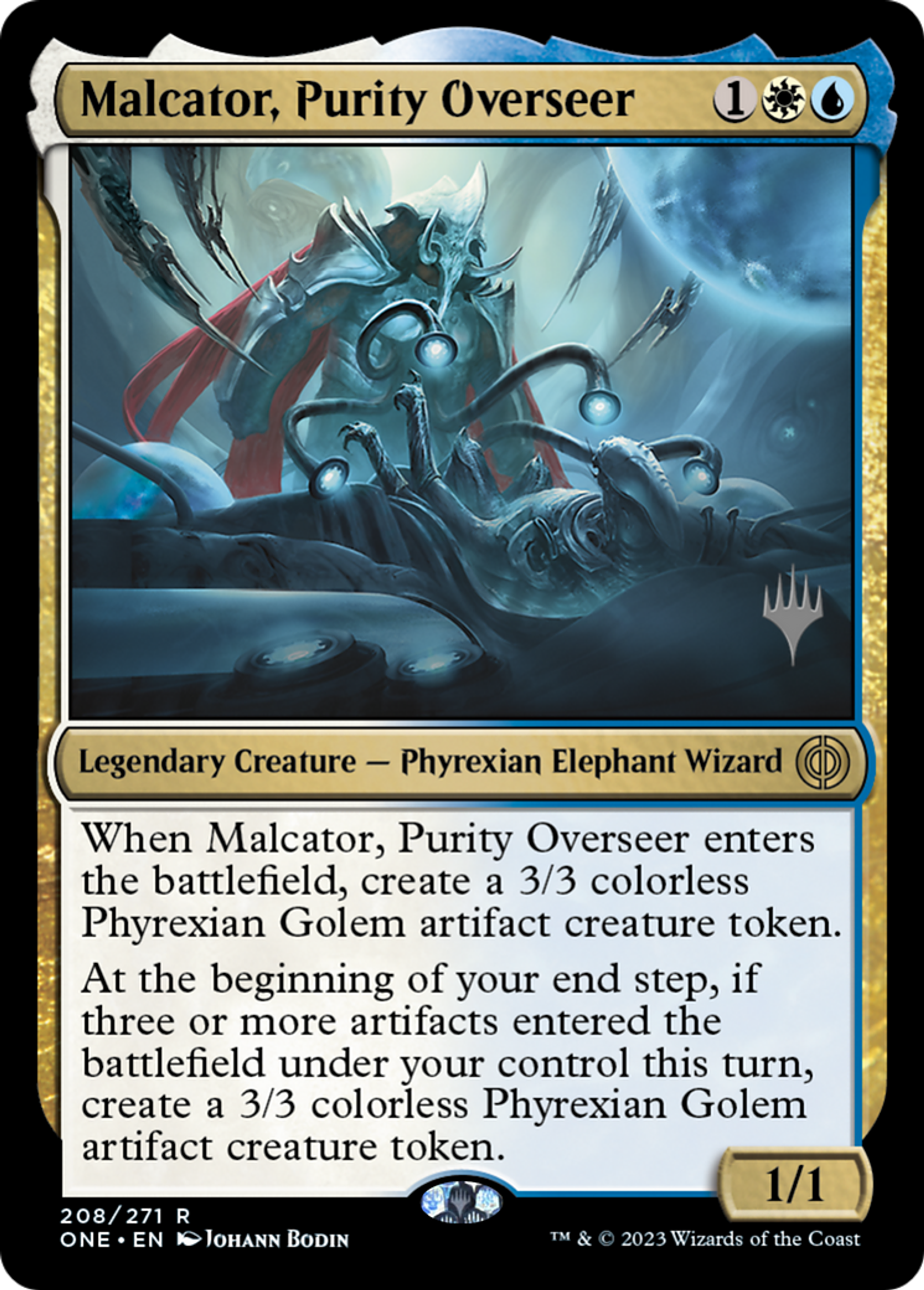 Malcator, brigadier de la pureté — Phyrexia: All Will Be One Promos — Magic: The Gathering