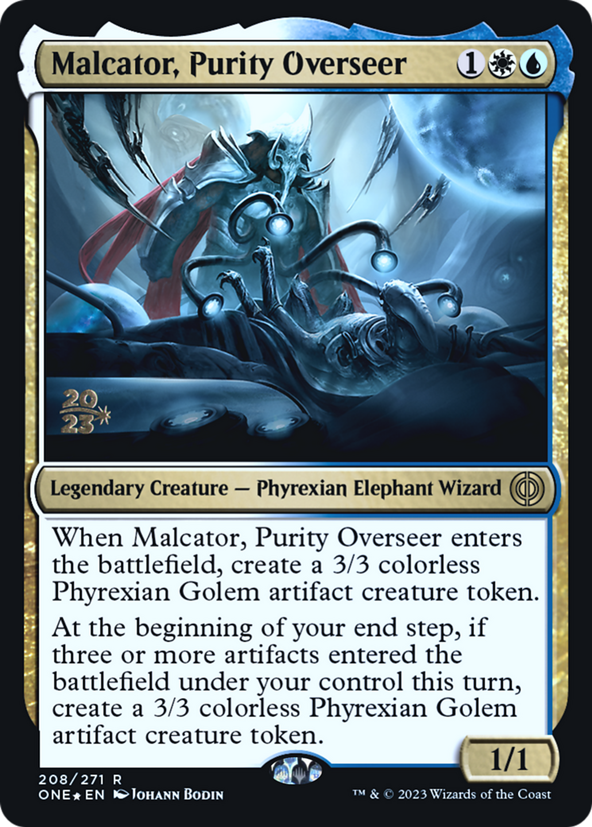 Malcator, brigadier de la pureté — Phyrexia: All Will Be One Promos — Magic: The Gathering