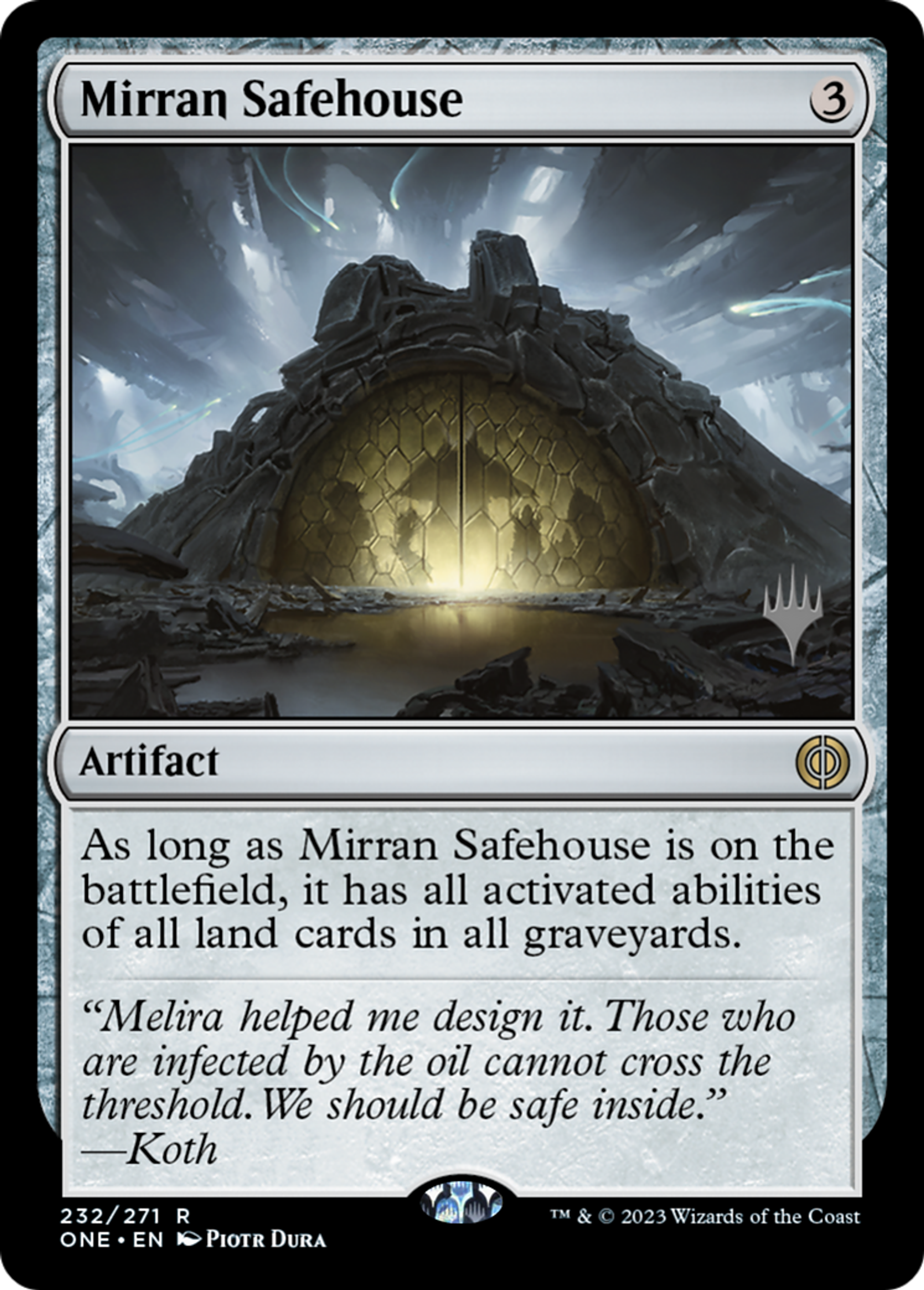 Lieu sûr mirran — Phyrexia: All Will Be One Promos — Magic: The Gathering