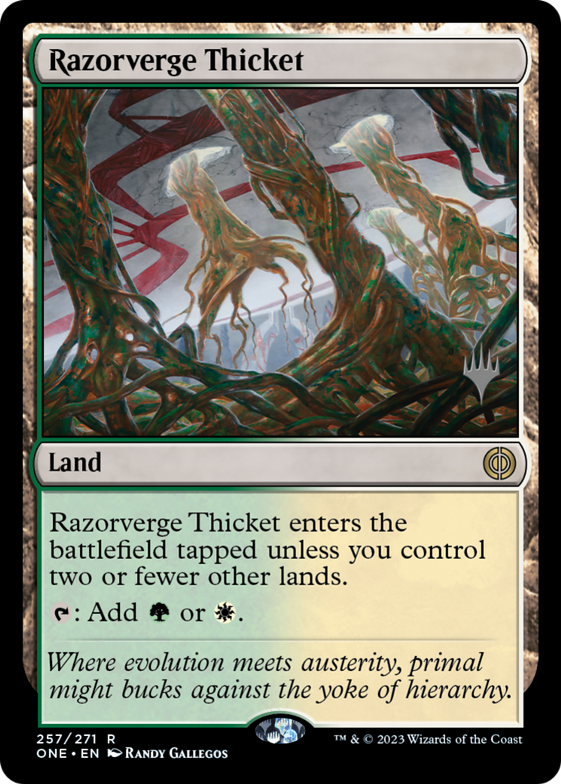 Halliers à l'Orée des Rasoirs — Phyrexia: All Will Be One Promos — Magic: The Gathering