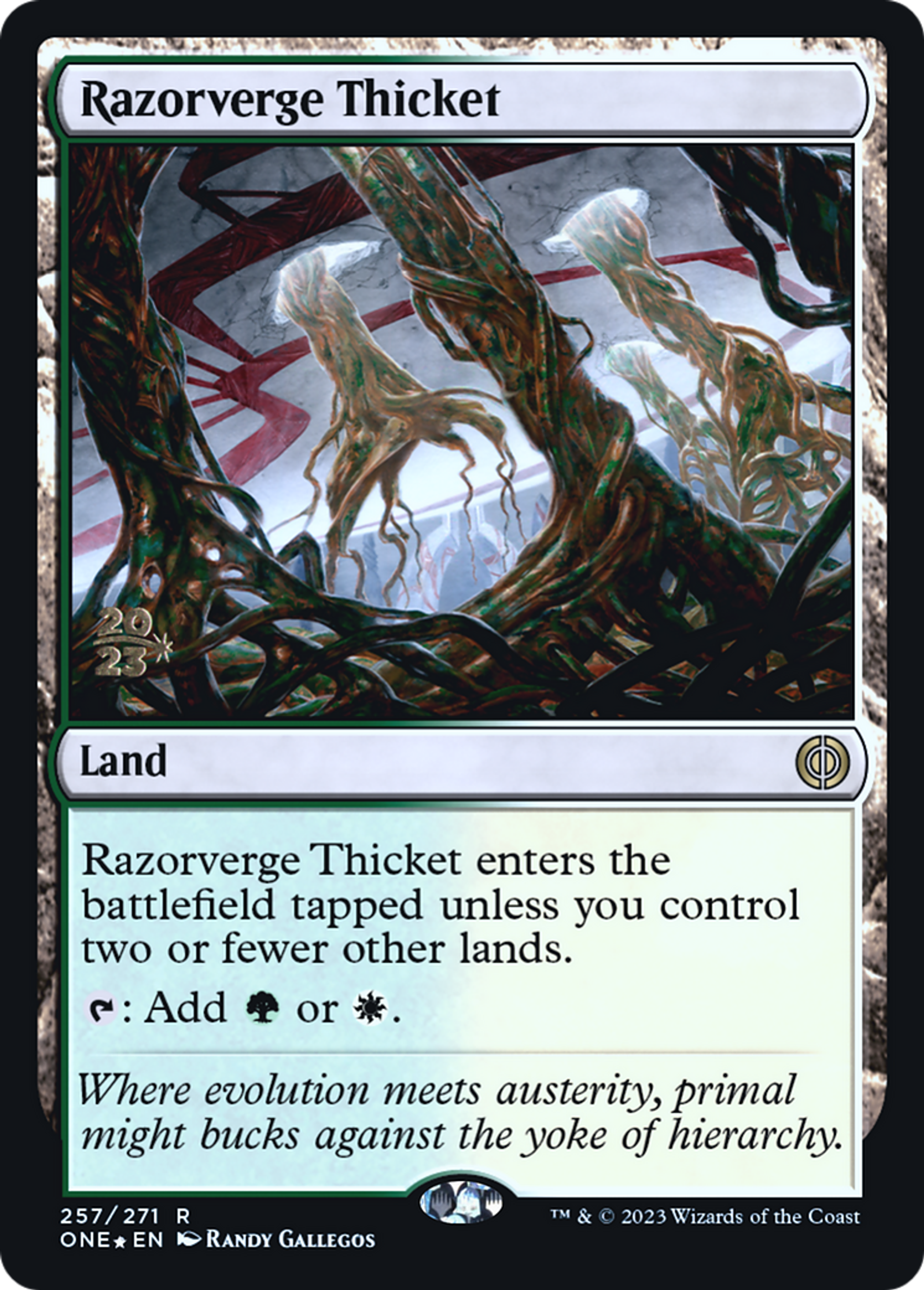 Halliers à l'Orée des Rasoirs — Phyrexia: All Will Be One Promos — Magic: The Gathering