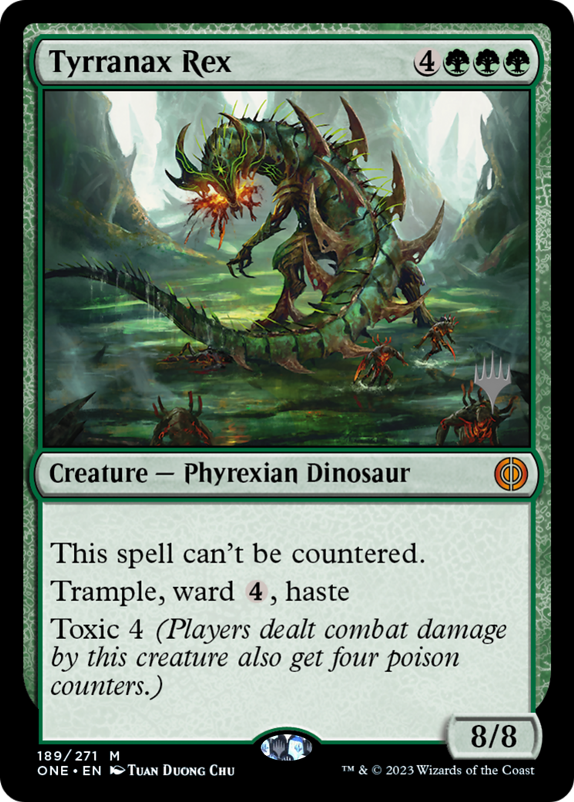Tyrranax rex — Phyrexia: All Will Be One Promos — Magic: The Gathering