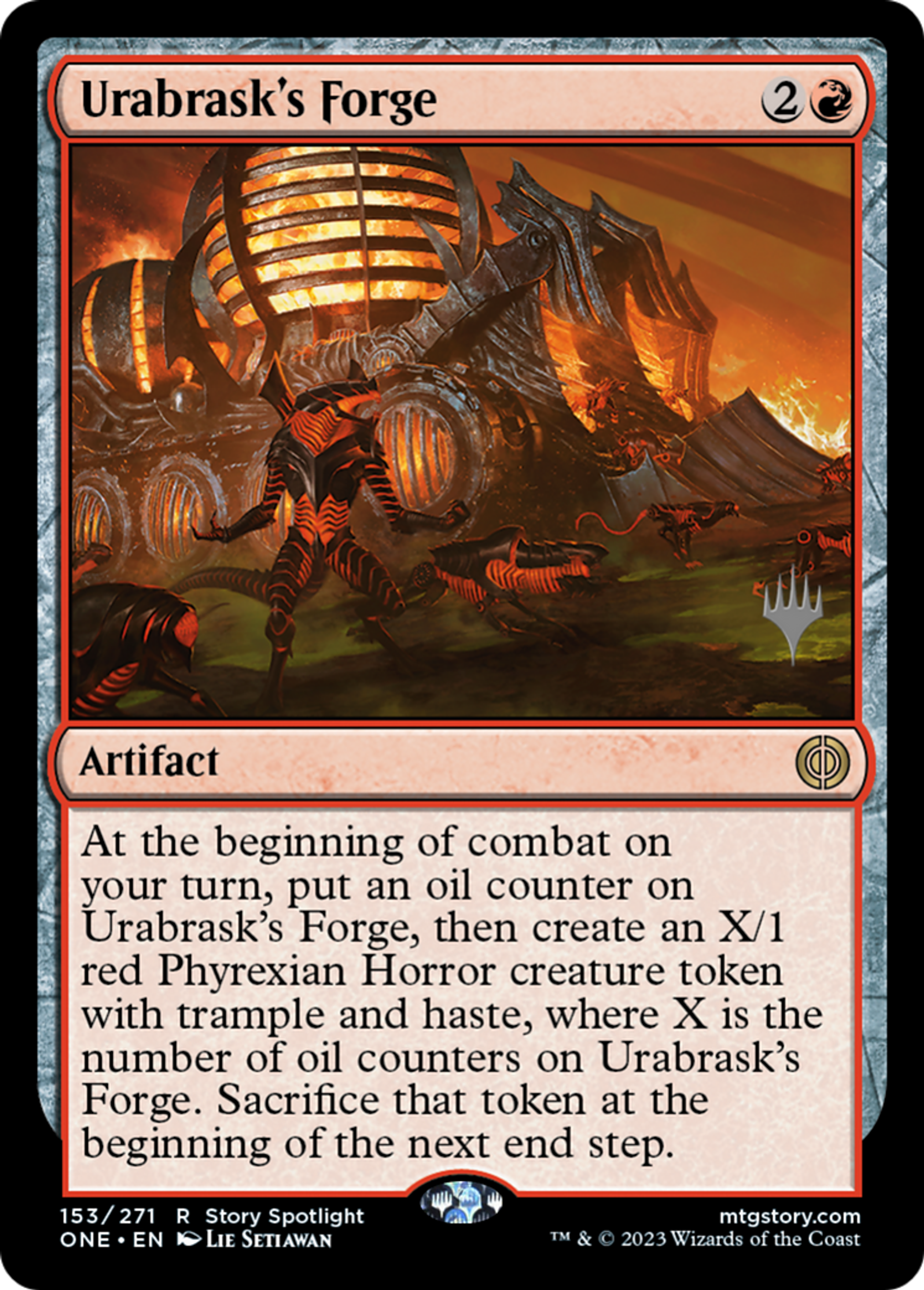 Forge d'Urabrask — Phyrexia: All Will Be One Promos — Magic: The Gathering